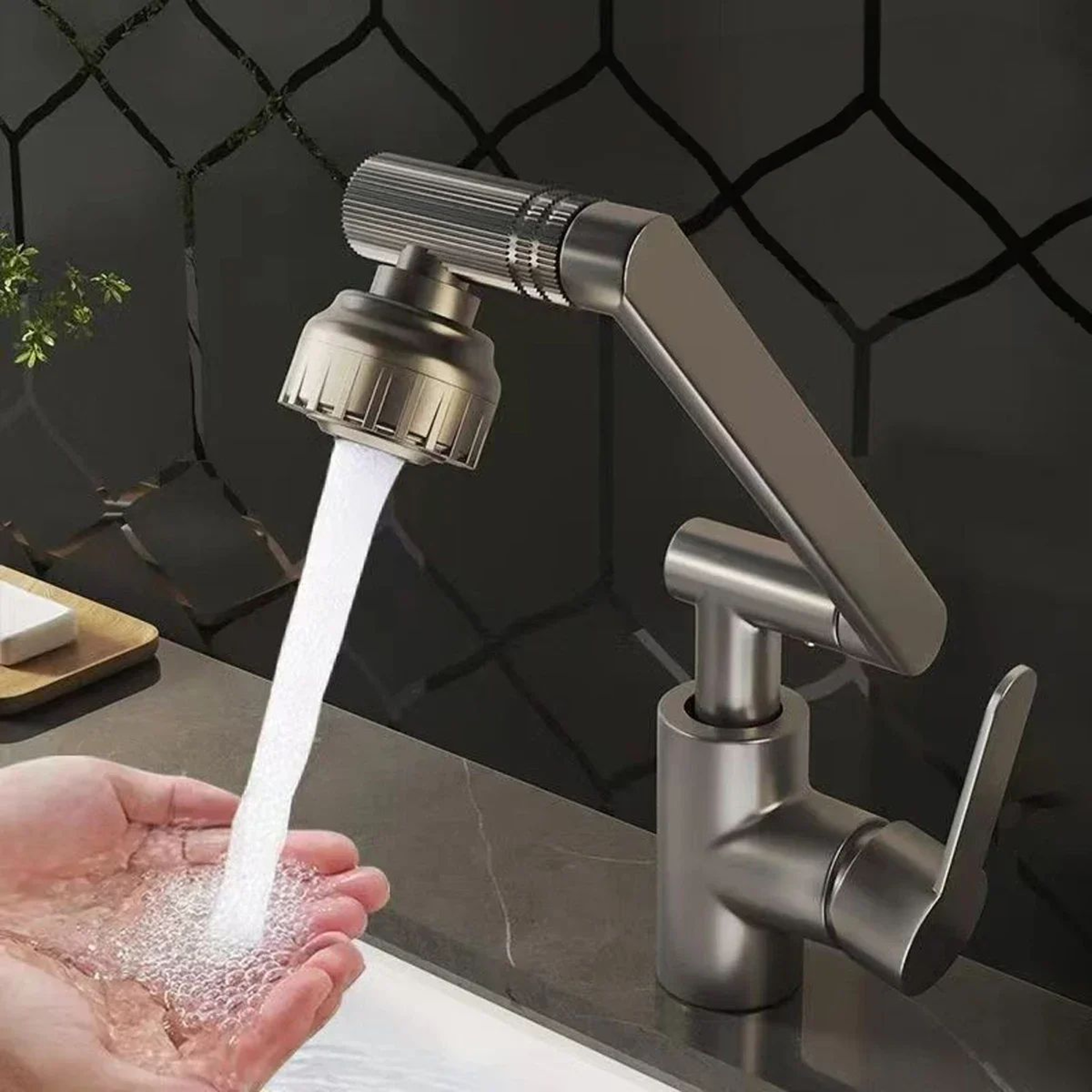 1080 Rotating Basin Faucet Hot  Cold Multi Function Booster Faucet For Bathroom  Kitchen With Unive 0