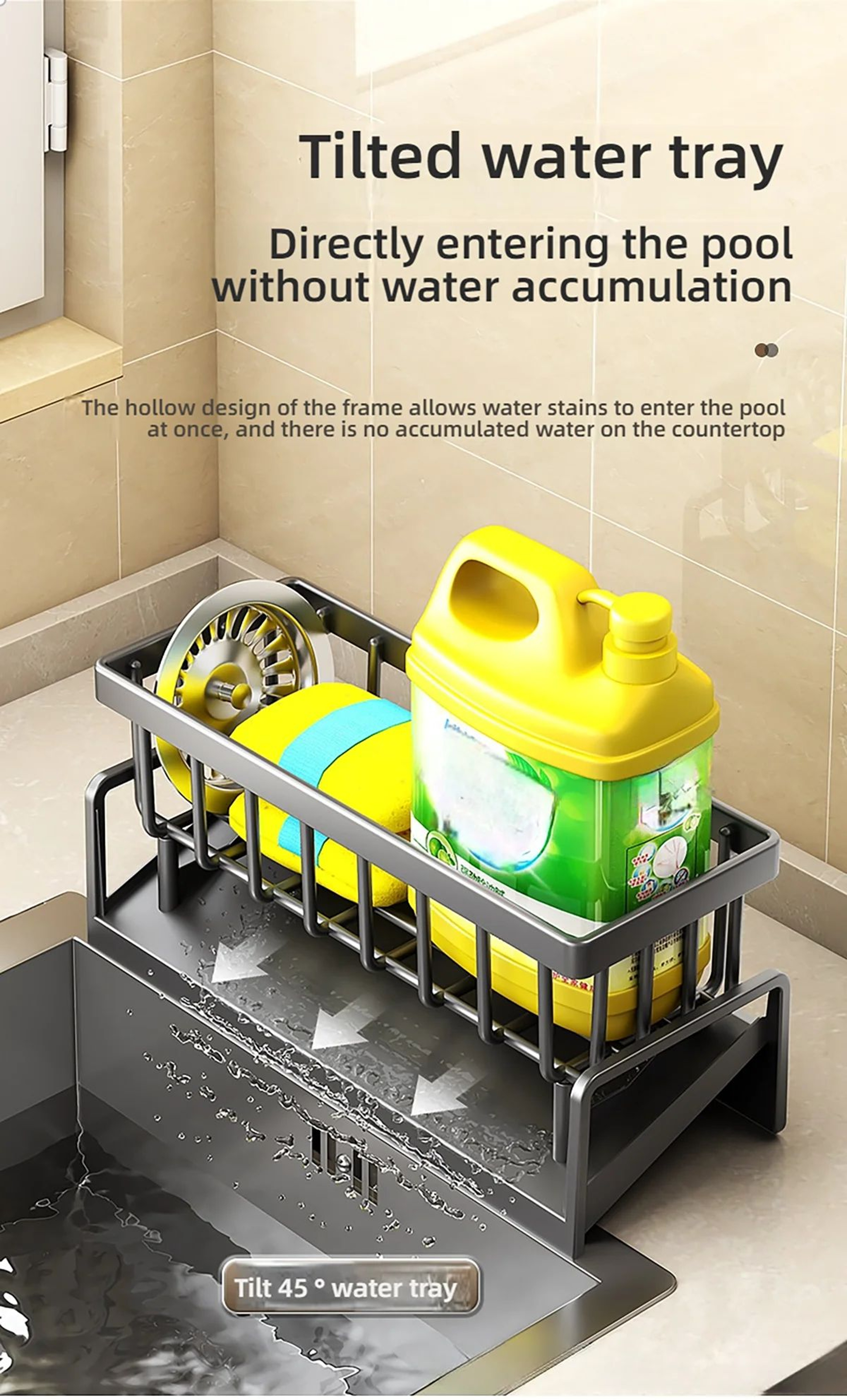 Kitchen Sink Drain Rack Organizer 12