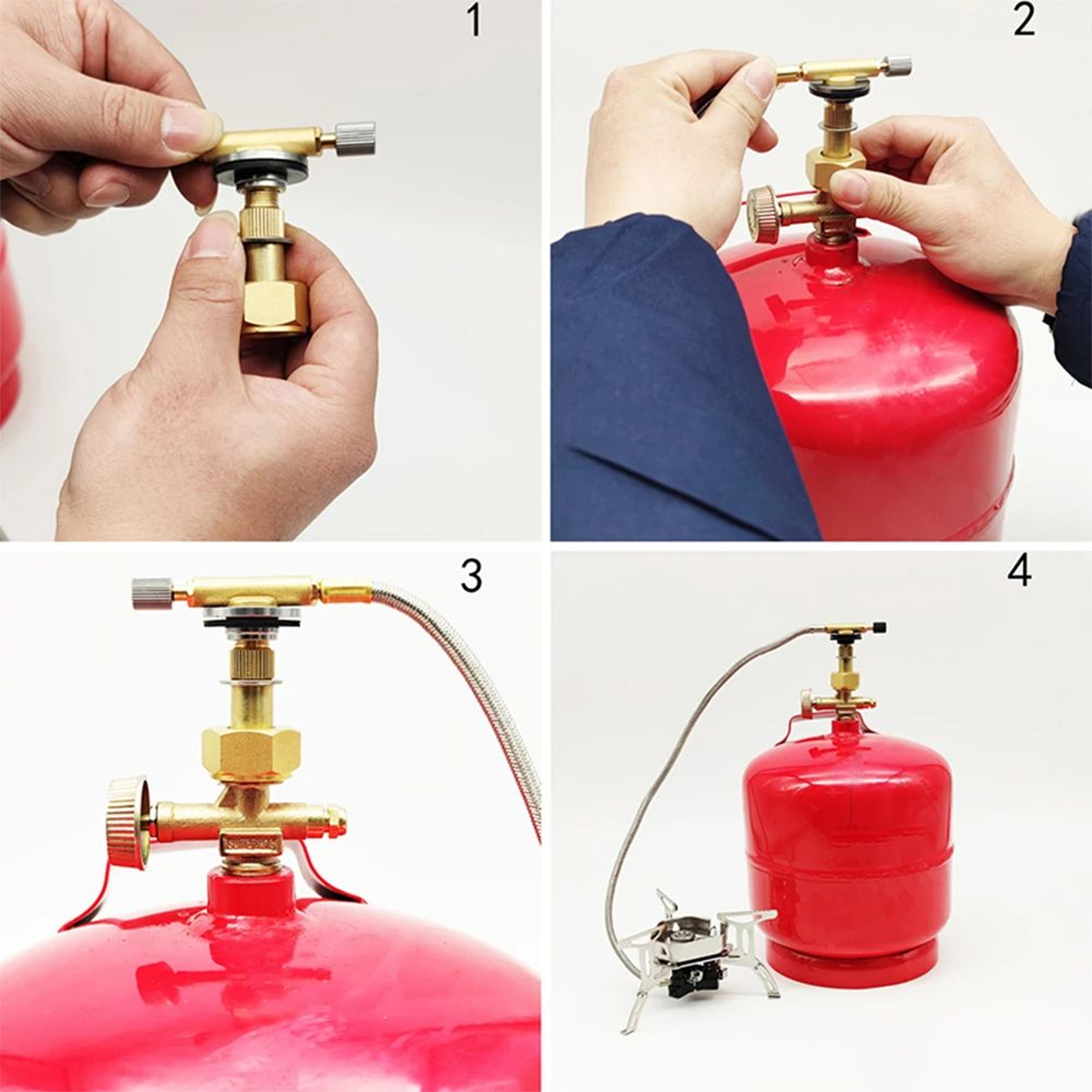 LPG Gas Cylinder Stove Connector Adapter 3