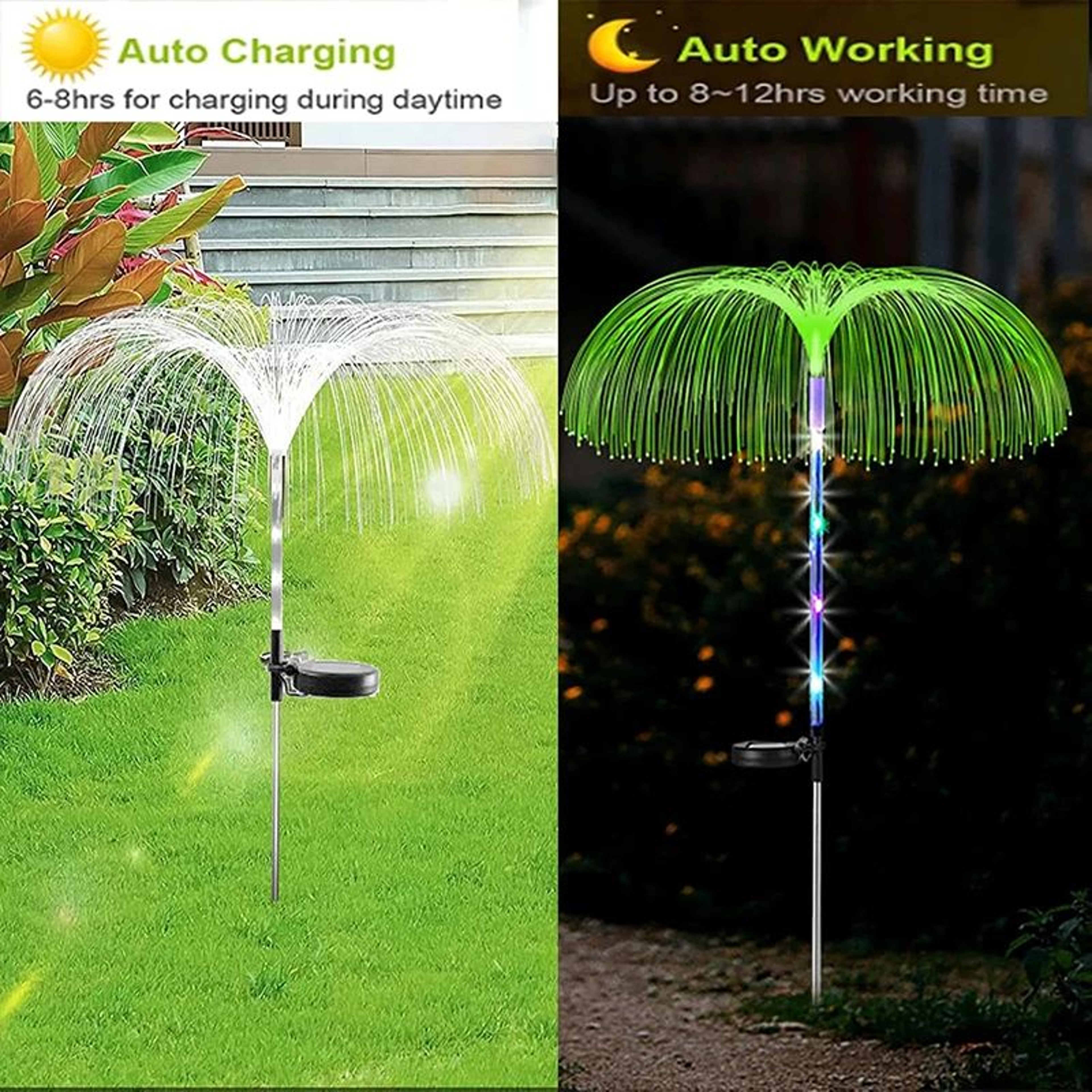 Solar Jellyfish Garden LED Lights 5