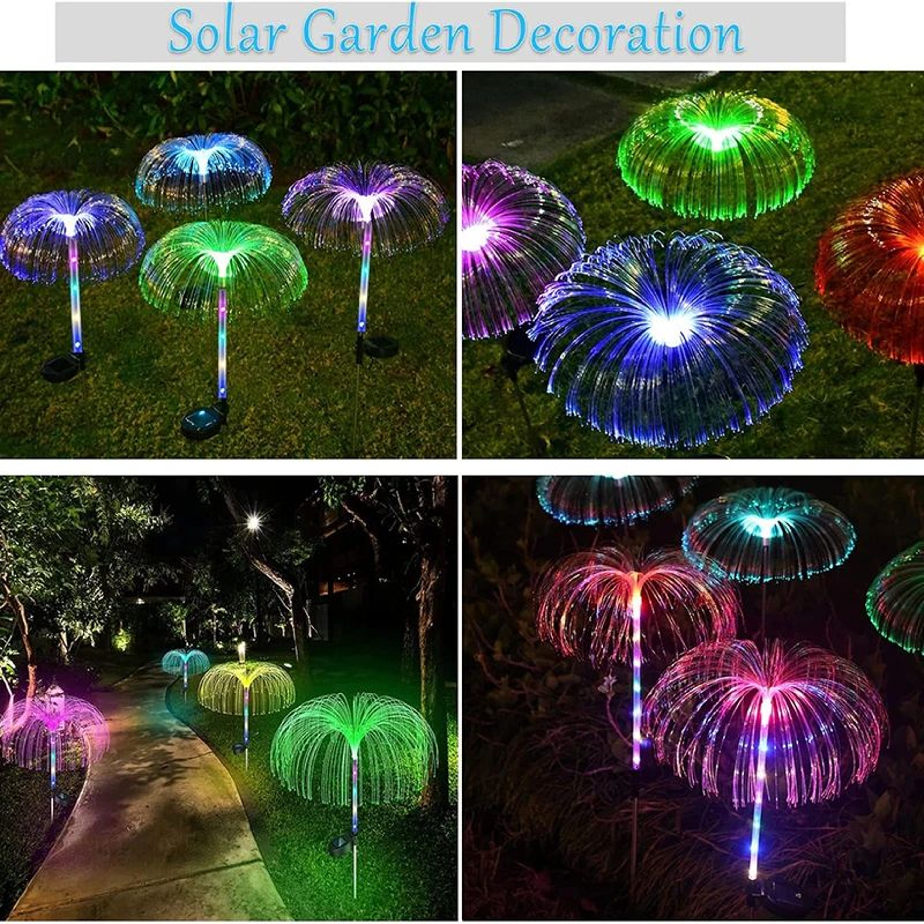 Solar Jellyfish Garden LED Lights 6