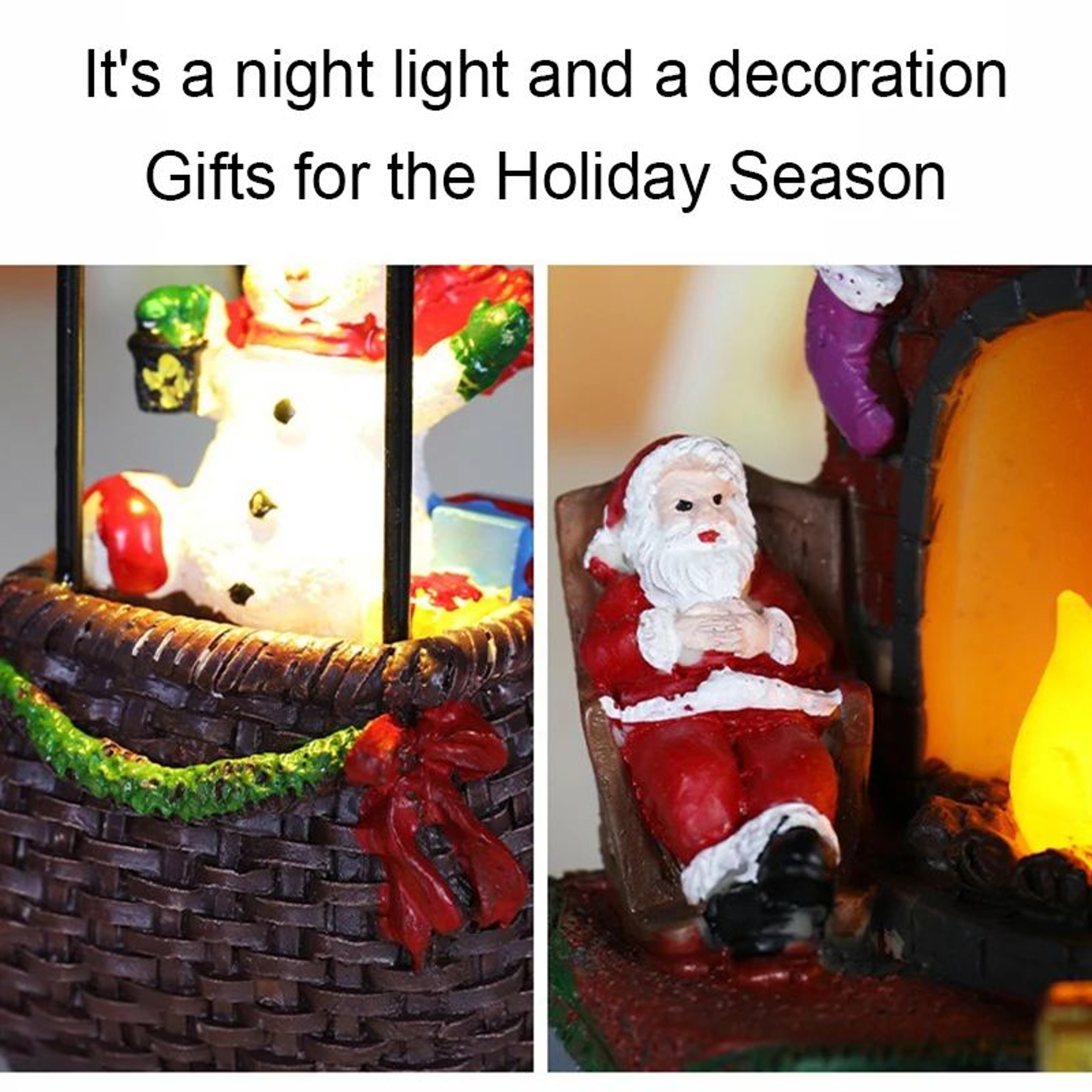 Christmas LED Glowing Ornament Figurine 3