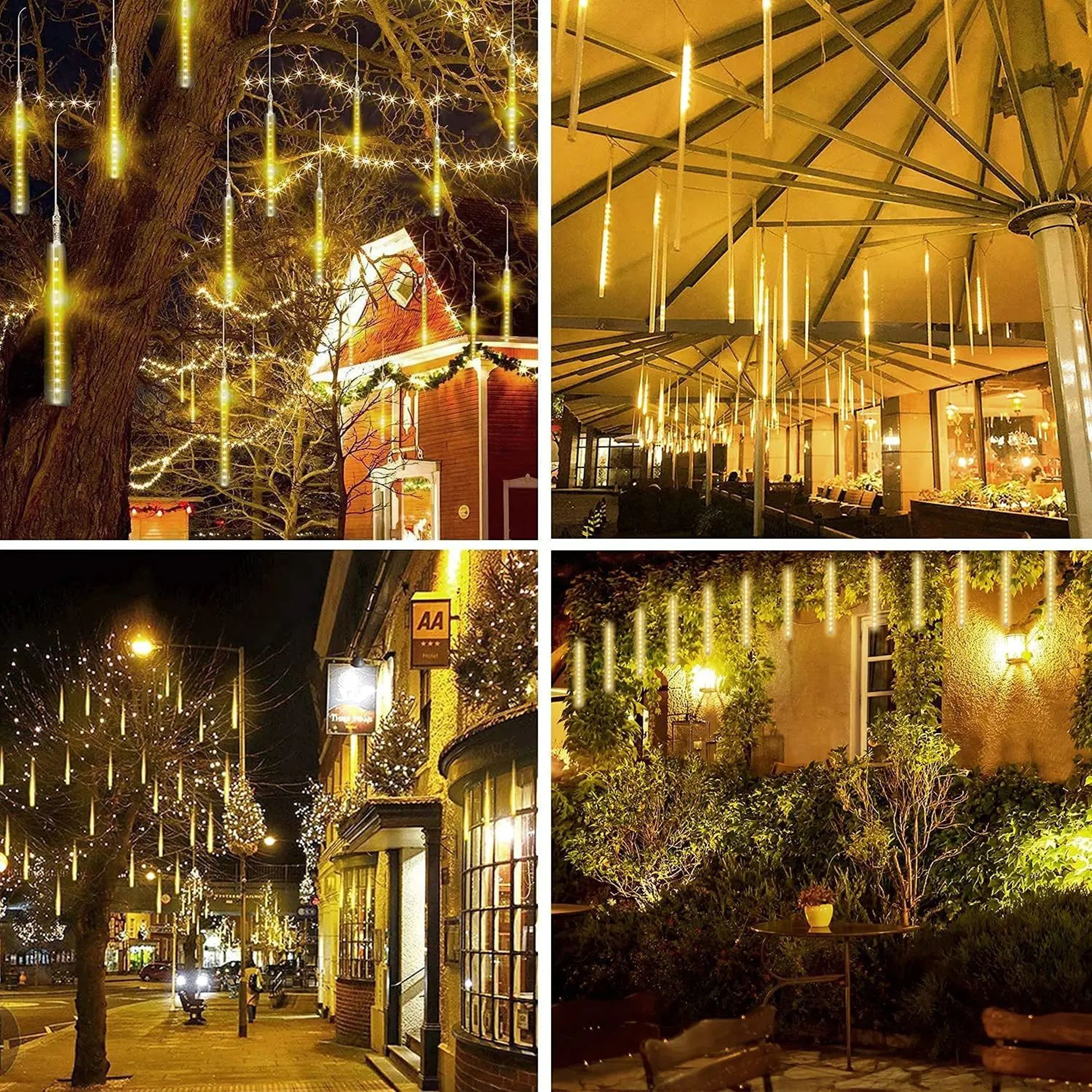 LED Meteor Shower String Lights EU Plug 6