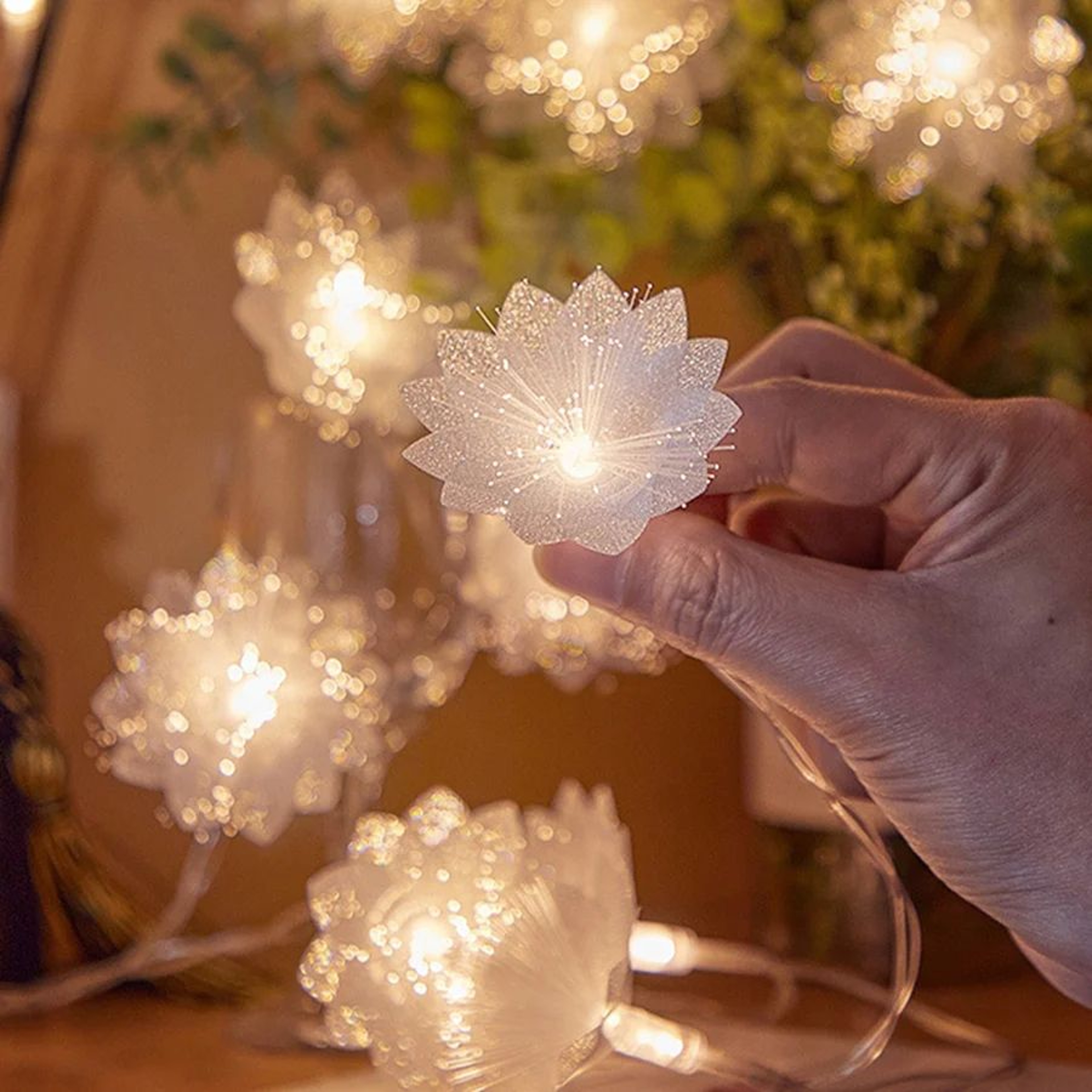 LED Fiber Optic Fairy Light Garland 2