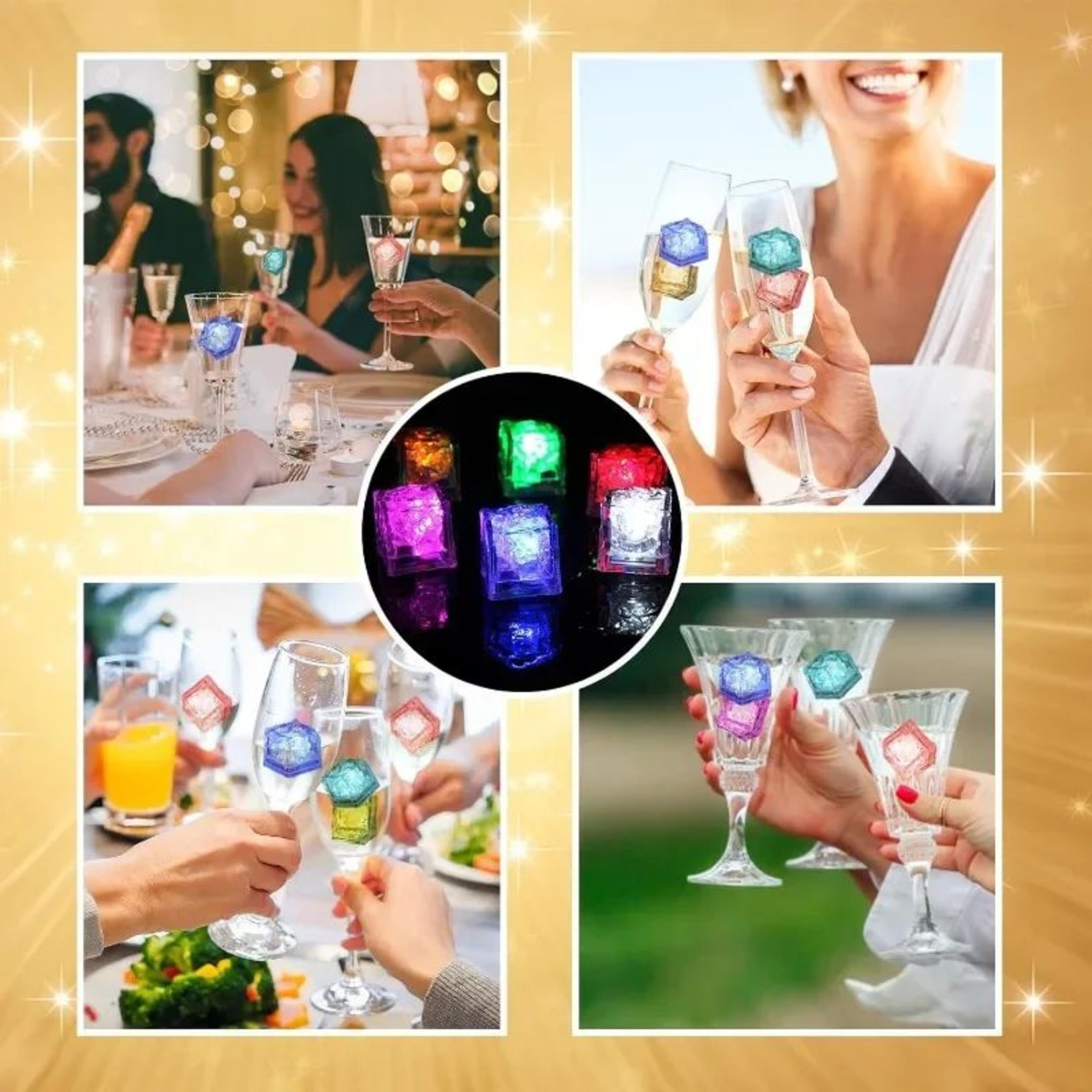 LED Color Changing Luminous Ice Cubes Set 5