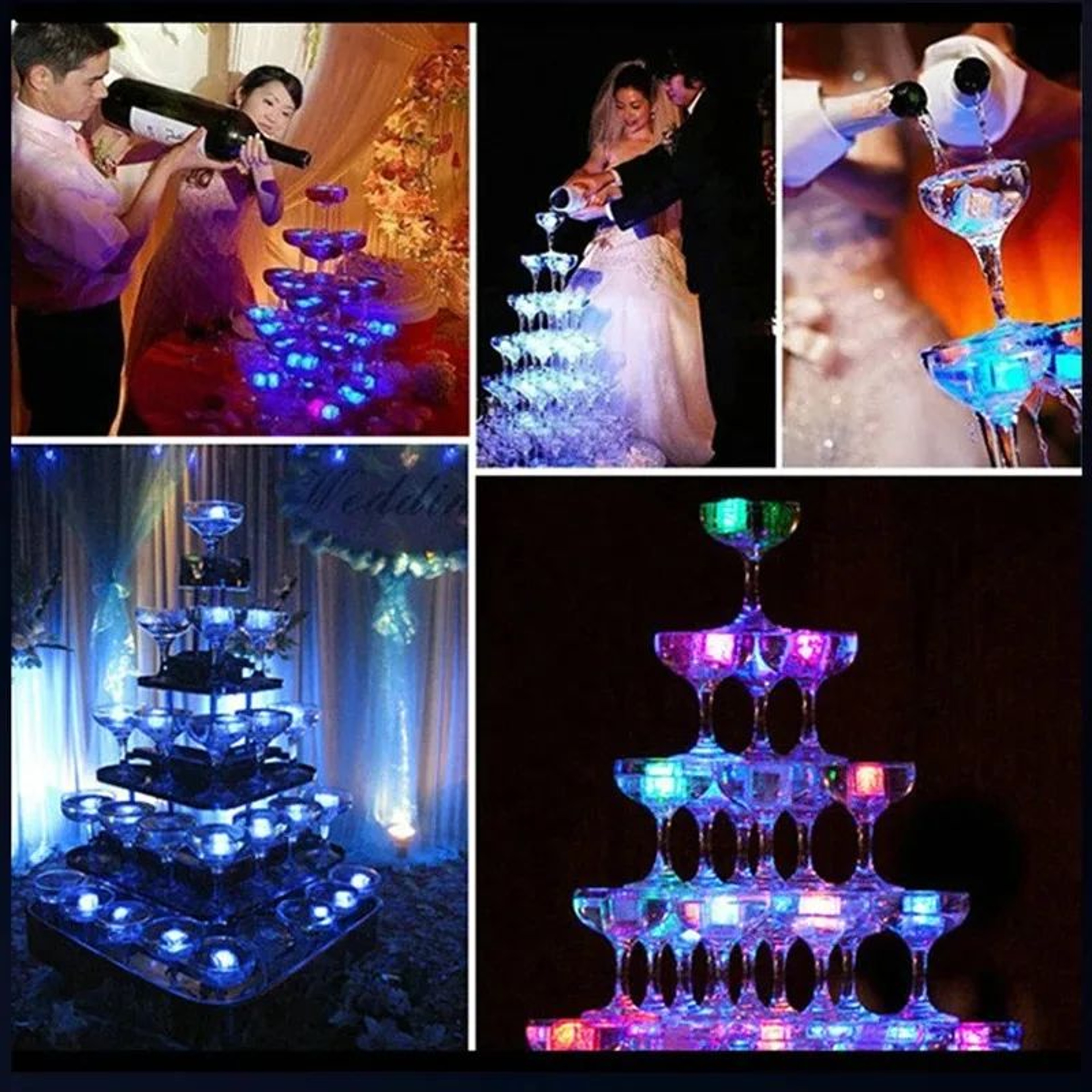 LED Color Changing Luminous Ice Cubes Set 15