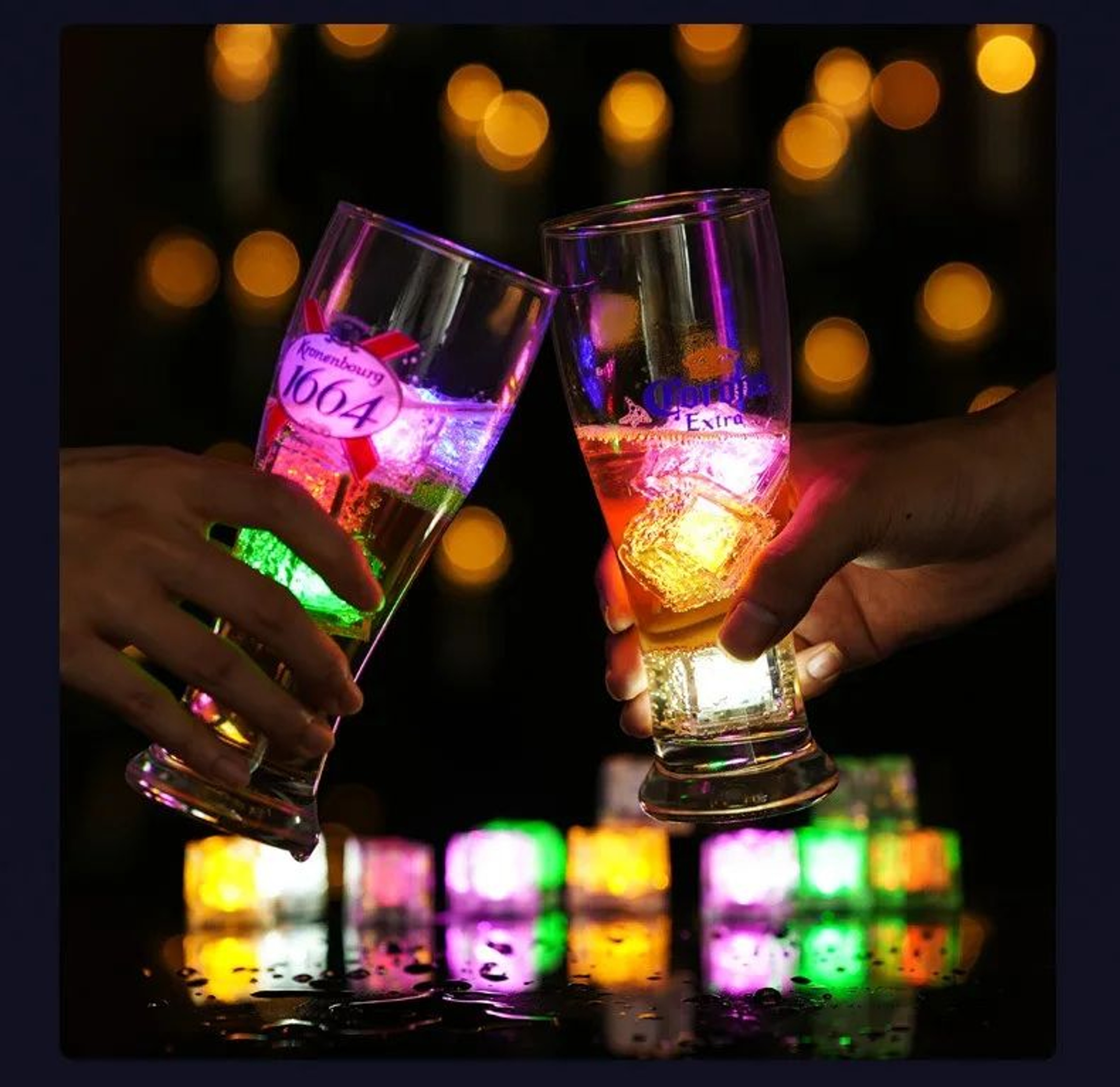 LED Color Changing Luminous Ice Cubes Set 13