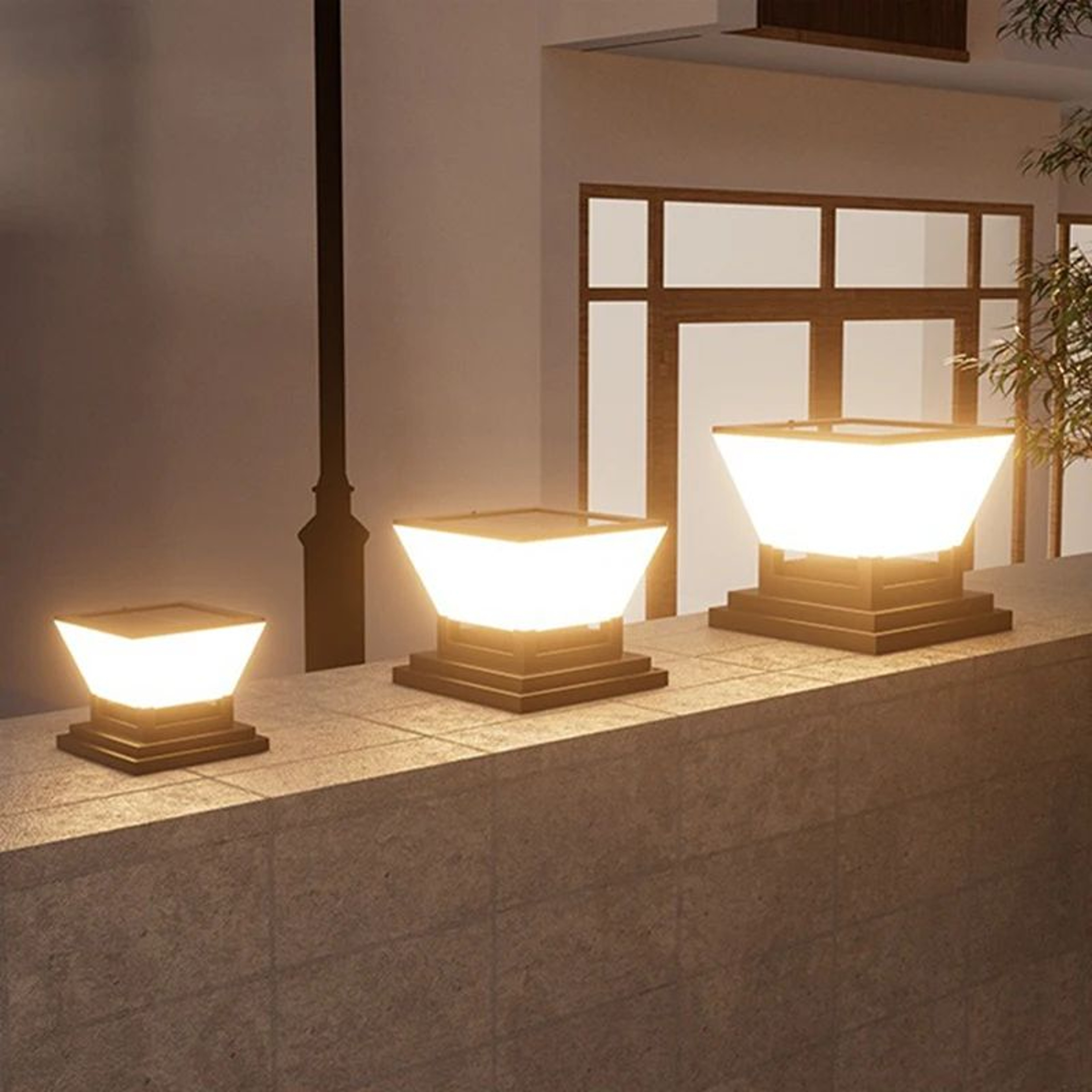 Solar Post Cap Garden LED Light 1
