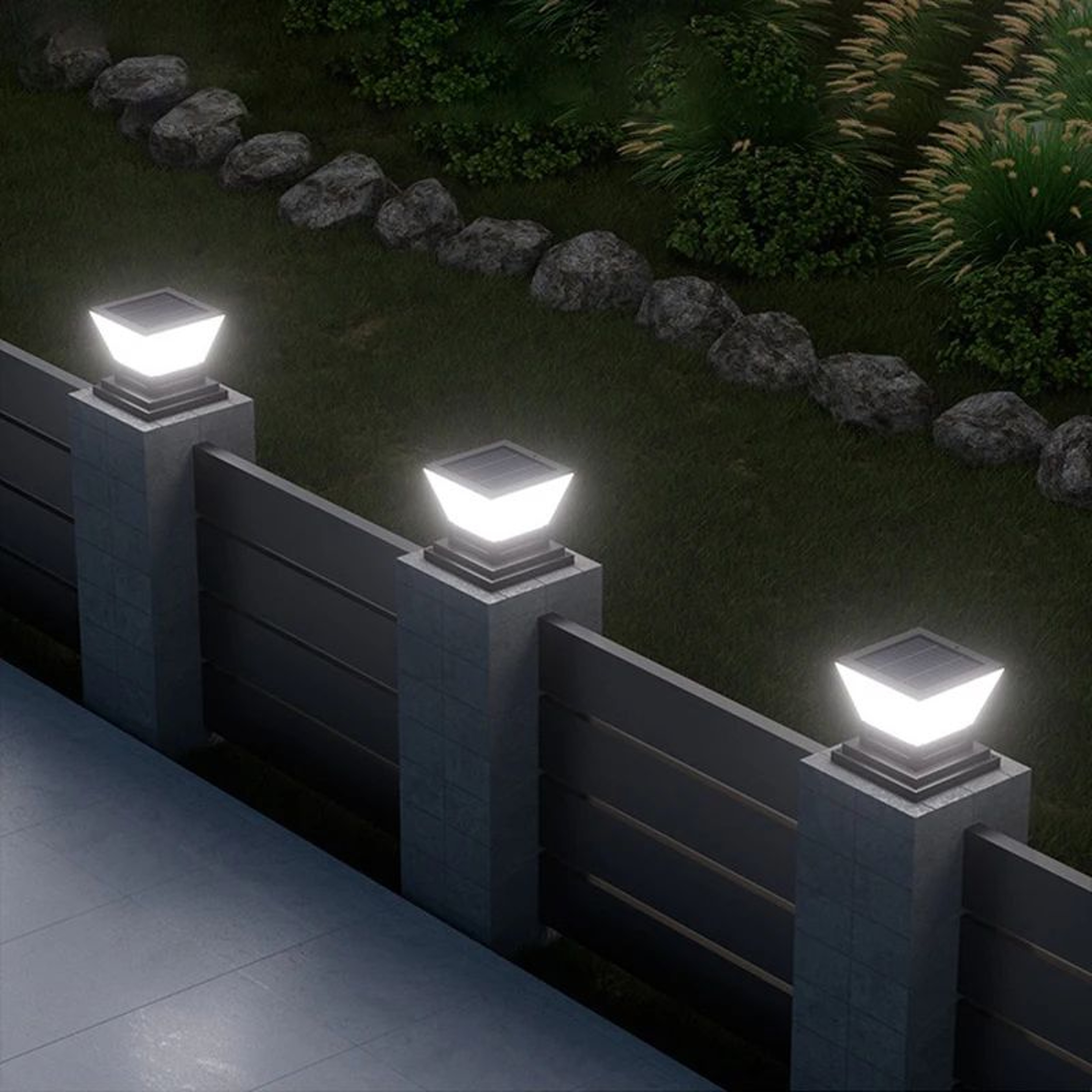 Solar Post Cap Garden LED Light 3
