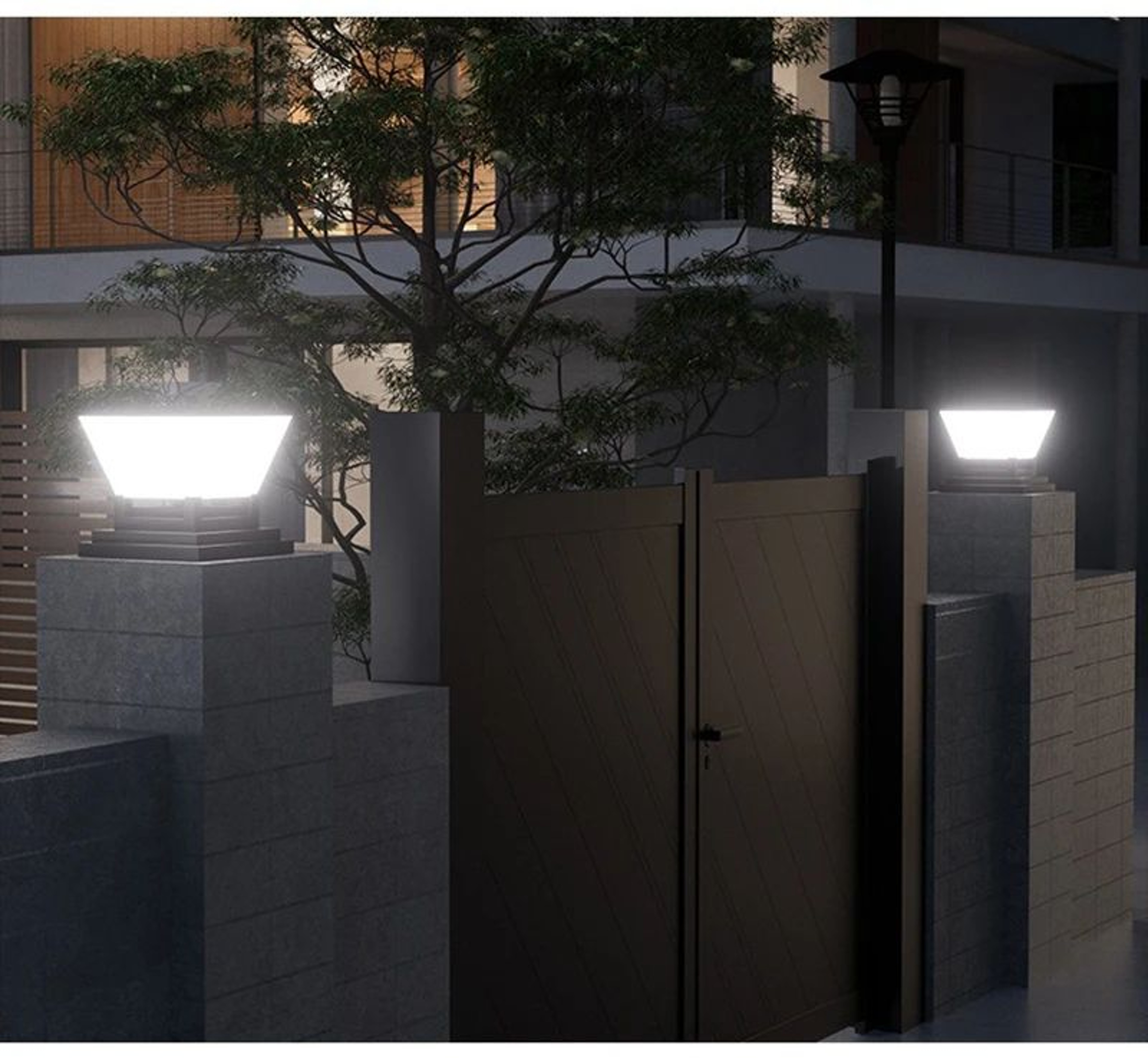 Solar Post Cap Garden LED Light 8