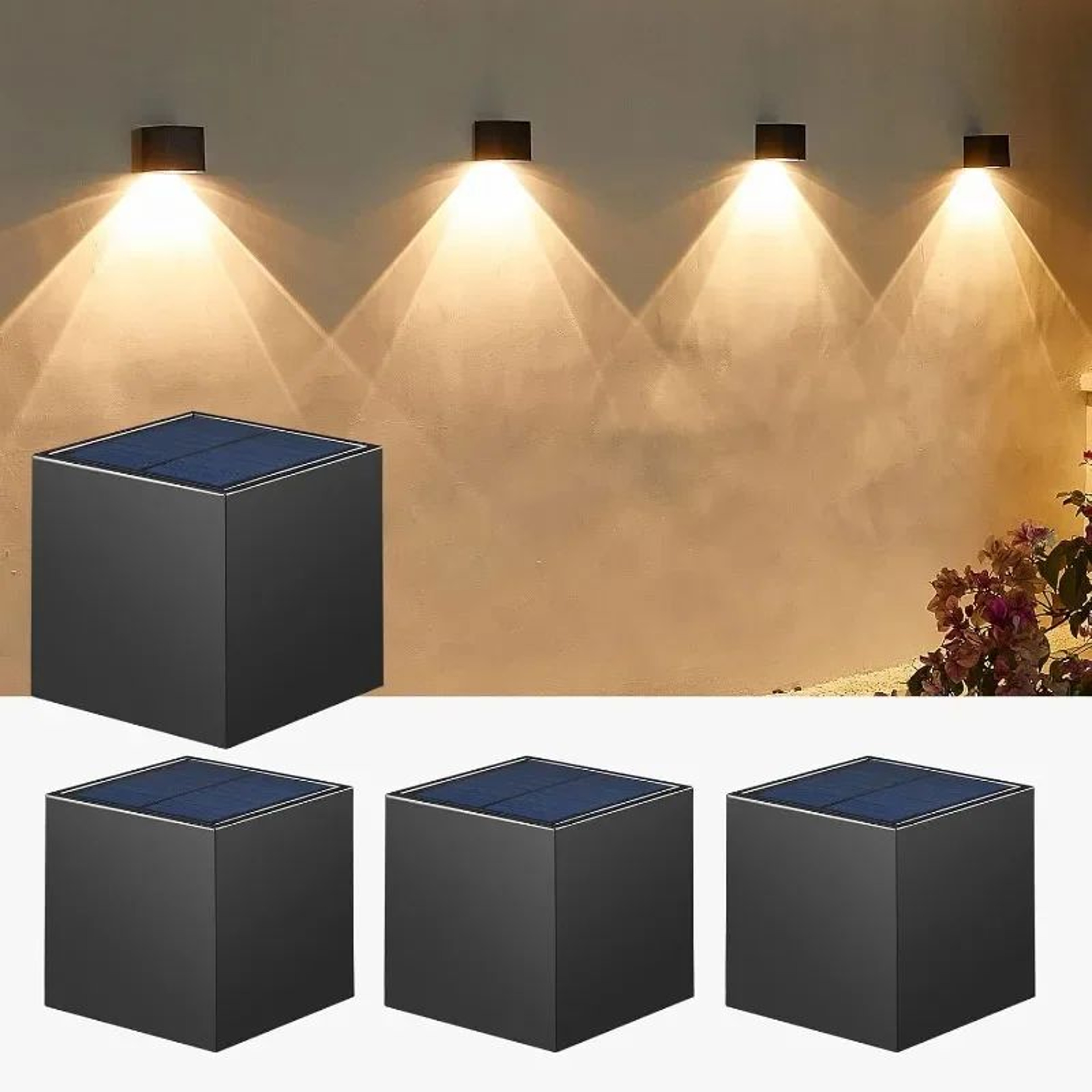 Modern Solar Square Wall LED Light 0
