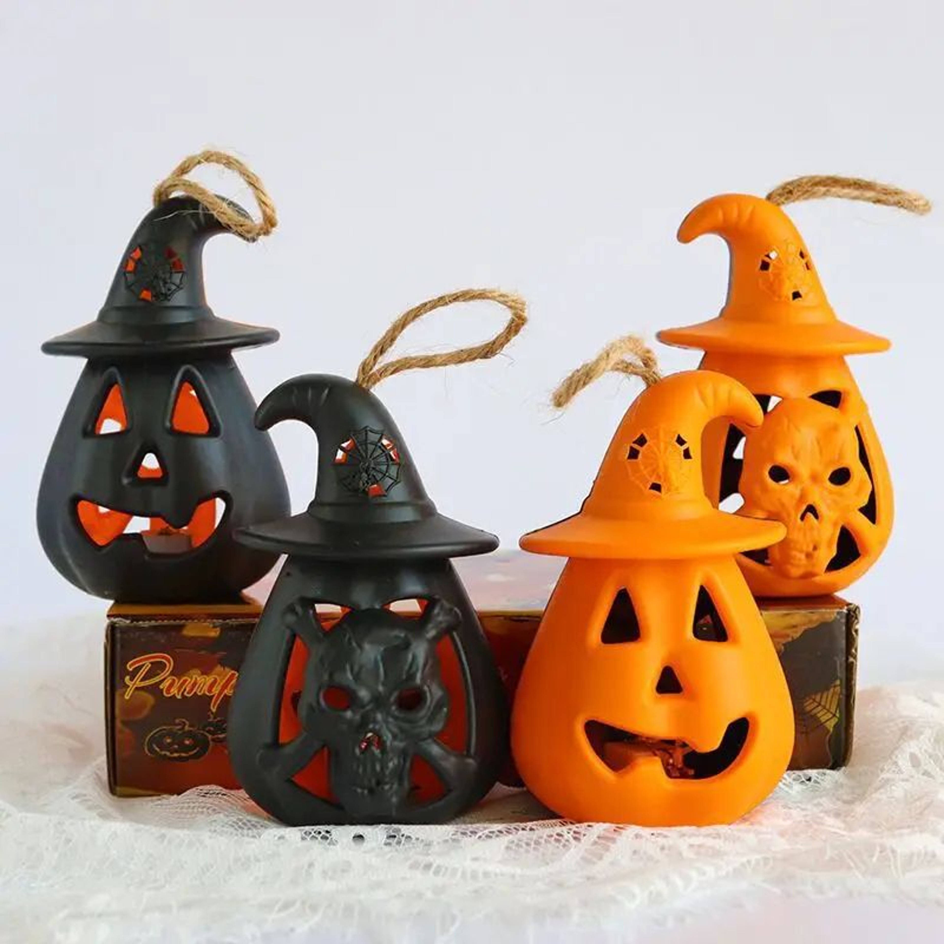 Halloween Pumpkin Skull LED Night Lantern 3