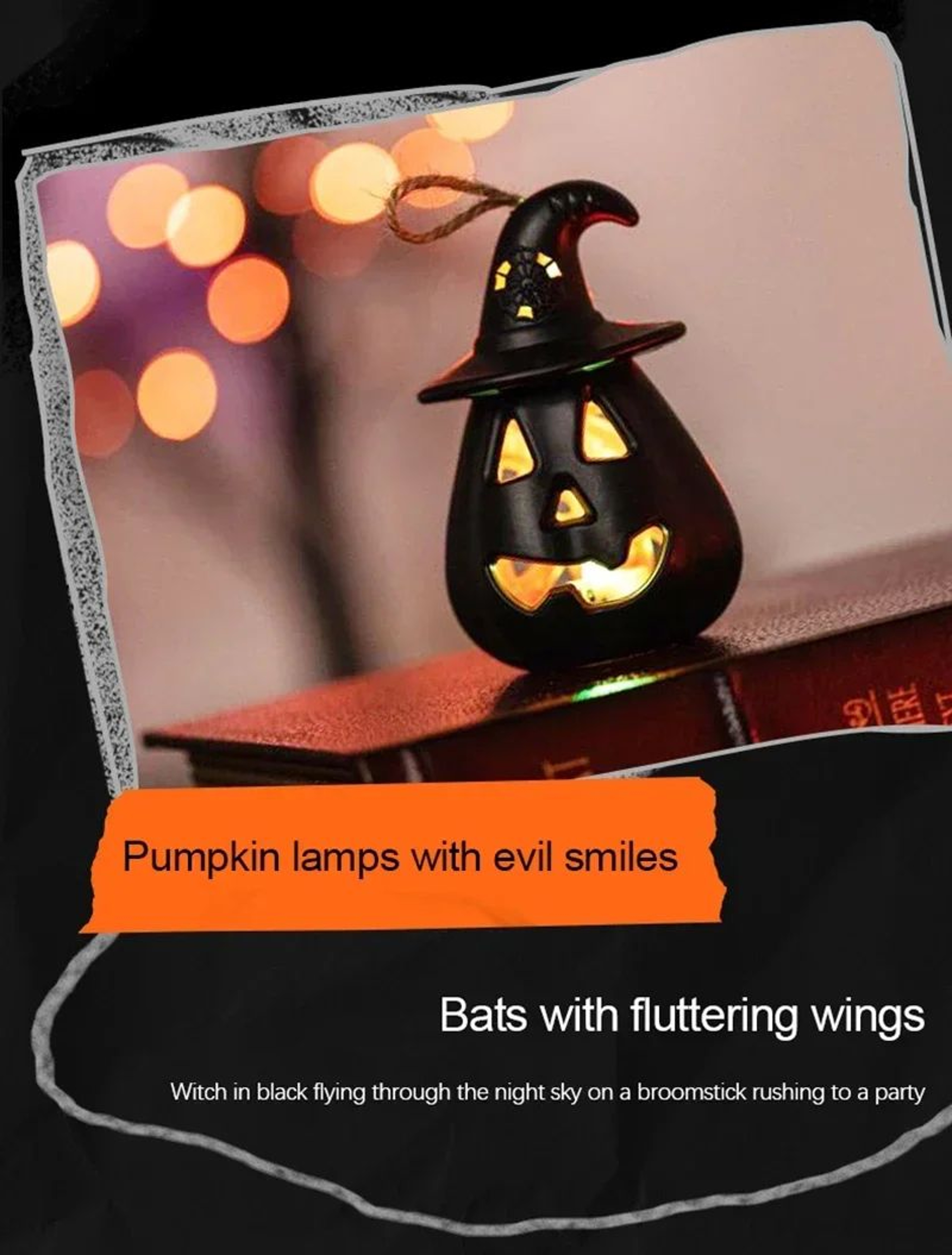 Halloween Pumpkin Skull LED Night Lantern 6