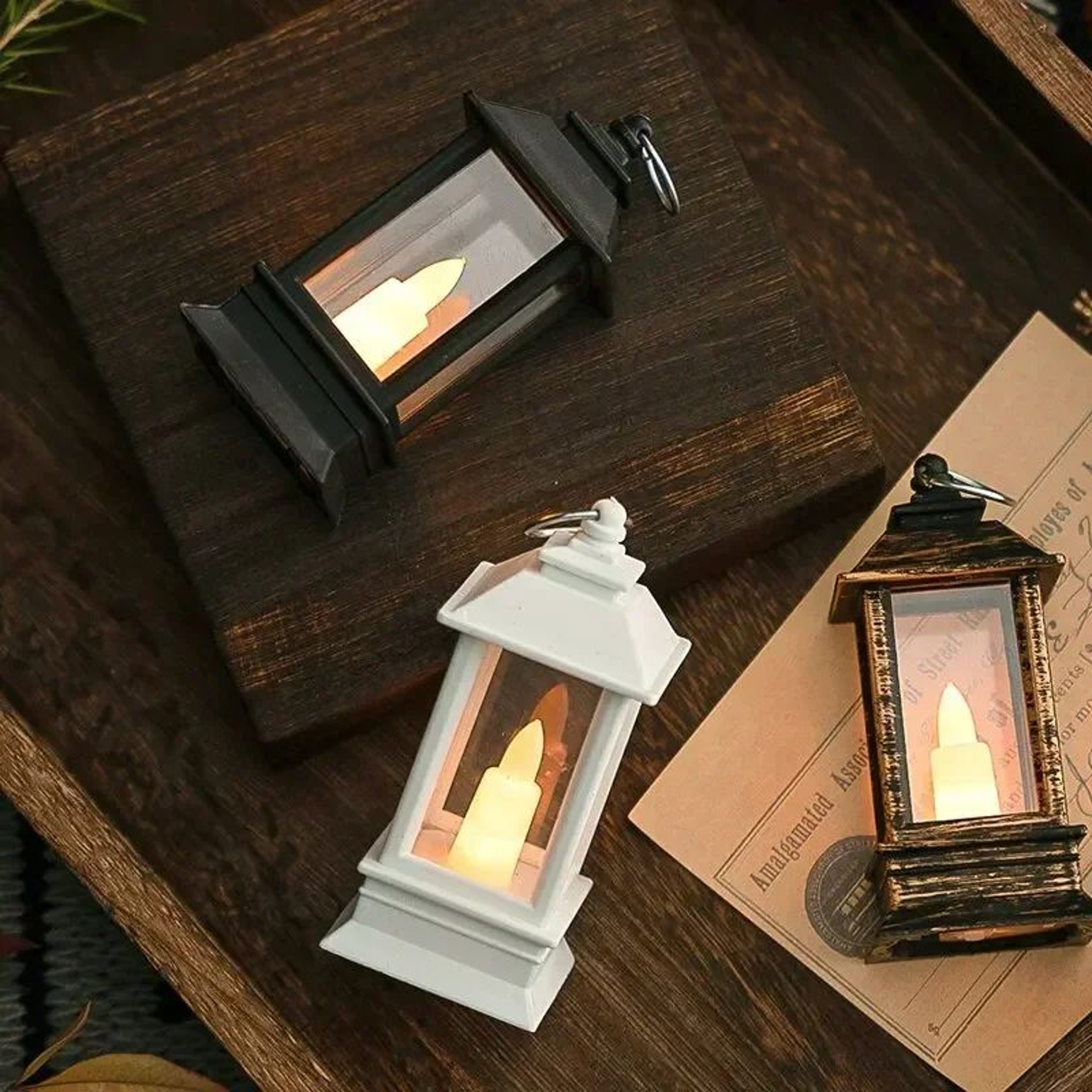 Vintage LED Oil Lamp Night Light 3