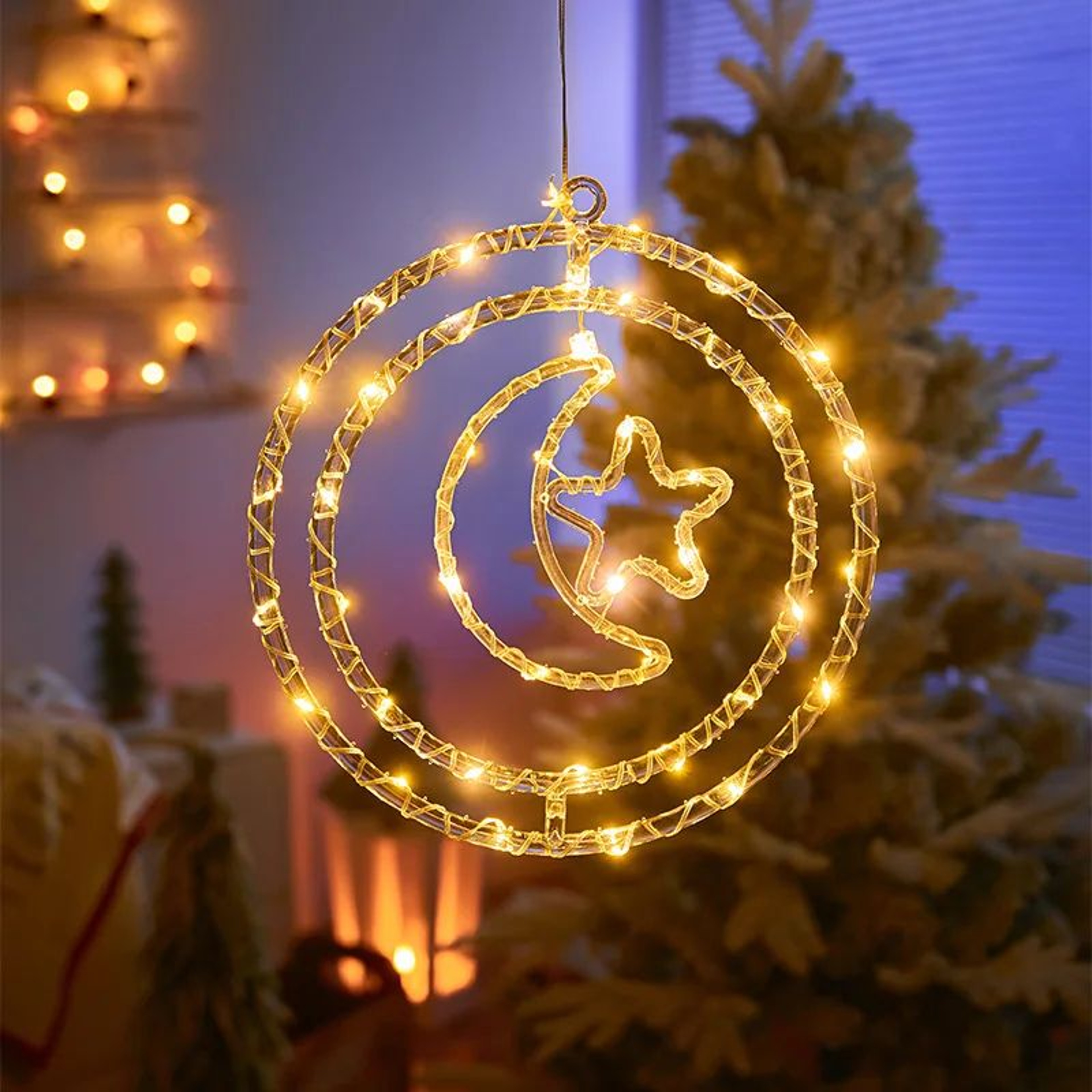 LED Christmas Figure Hanging Lights 19