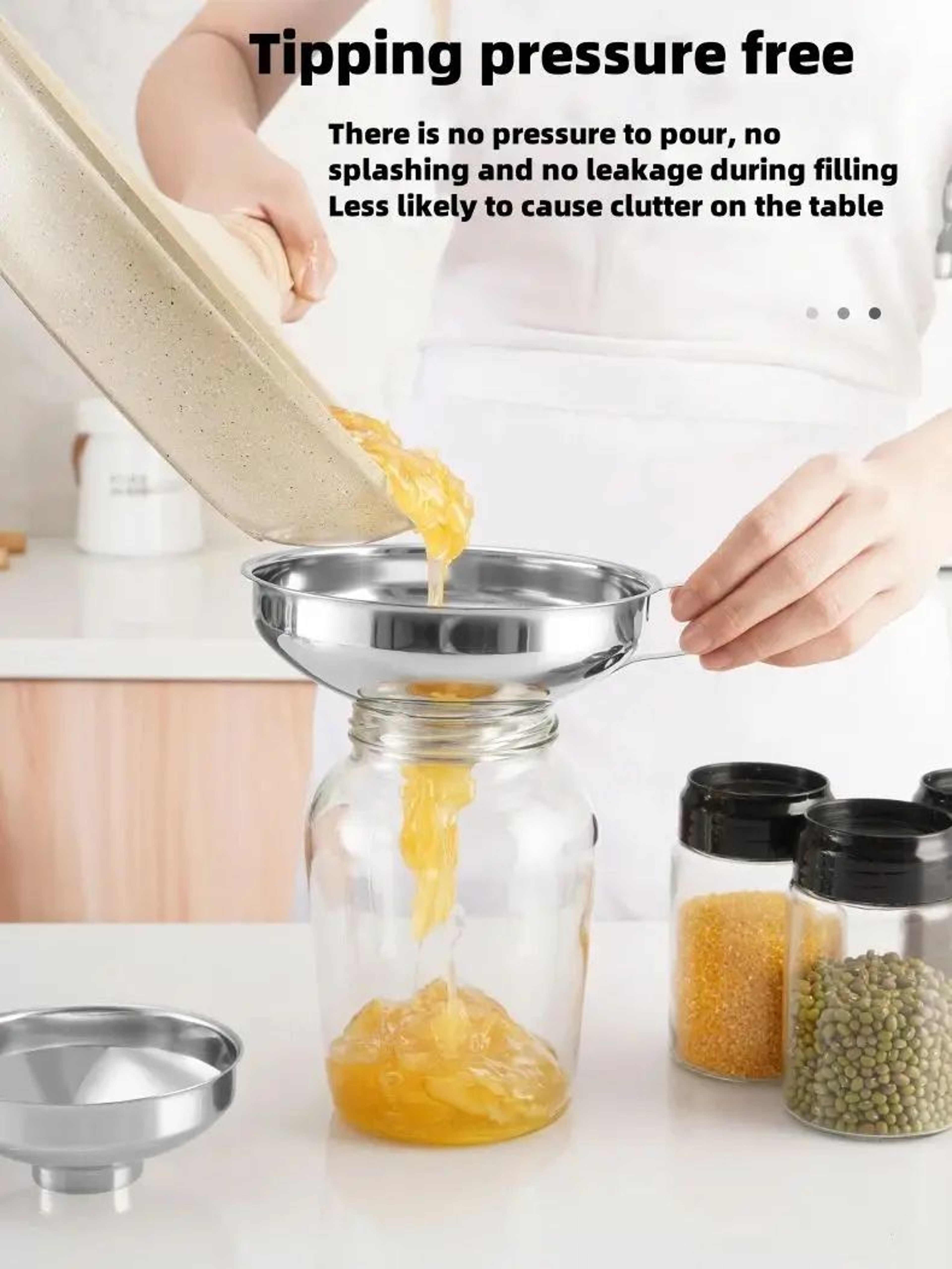 Stainless Steel Wide Mouth Canning Funnel 9