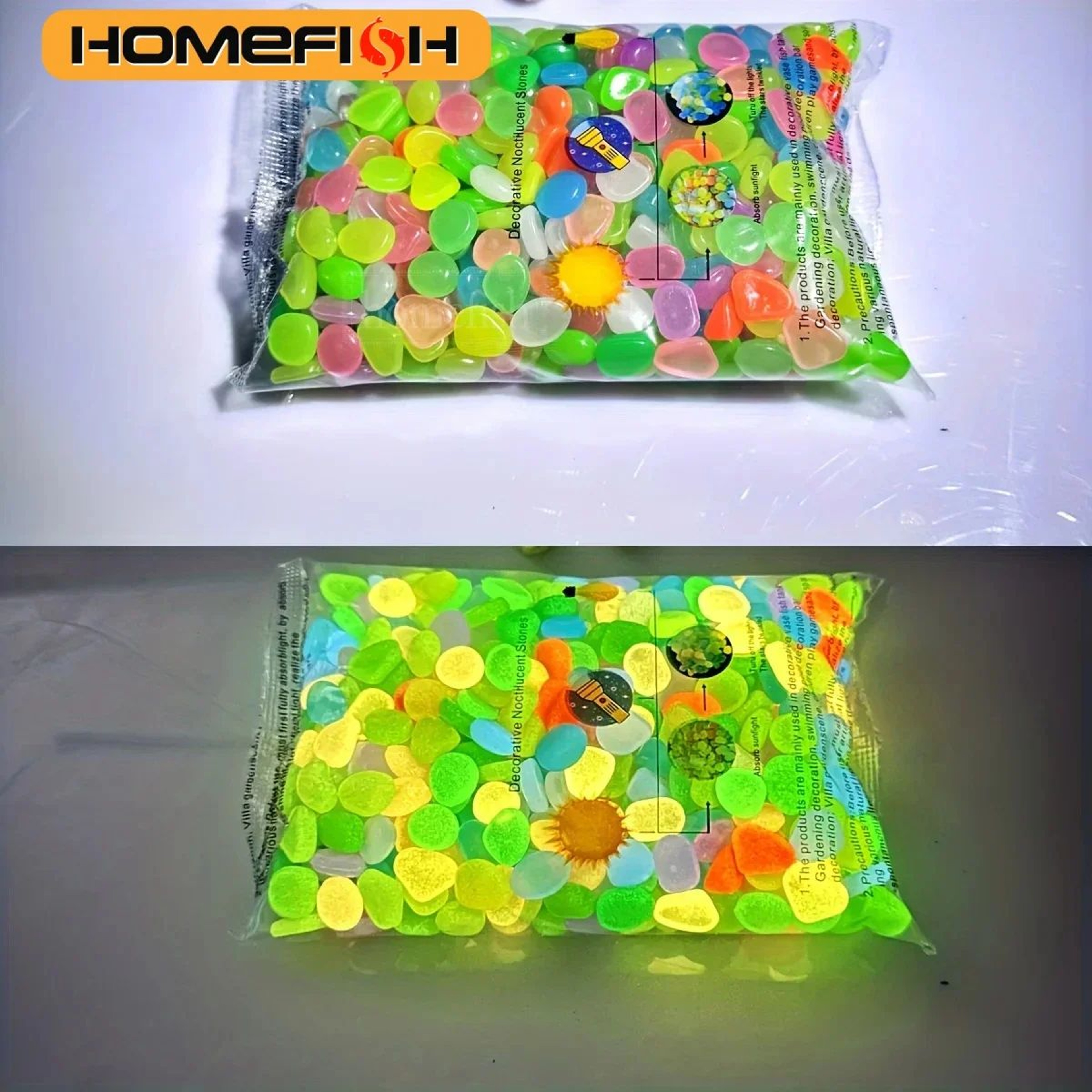 Glow In The Dark Garden Pebbles 0