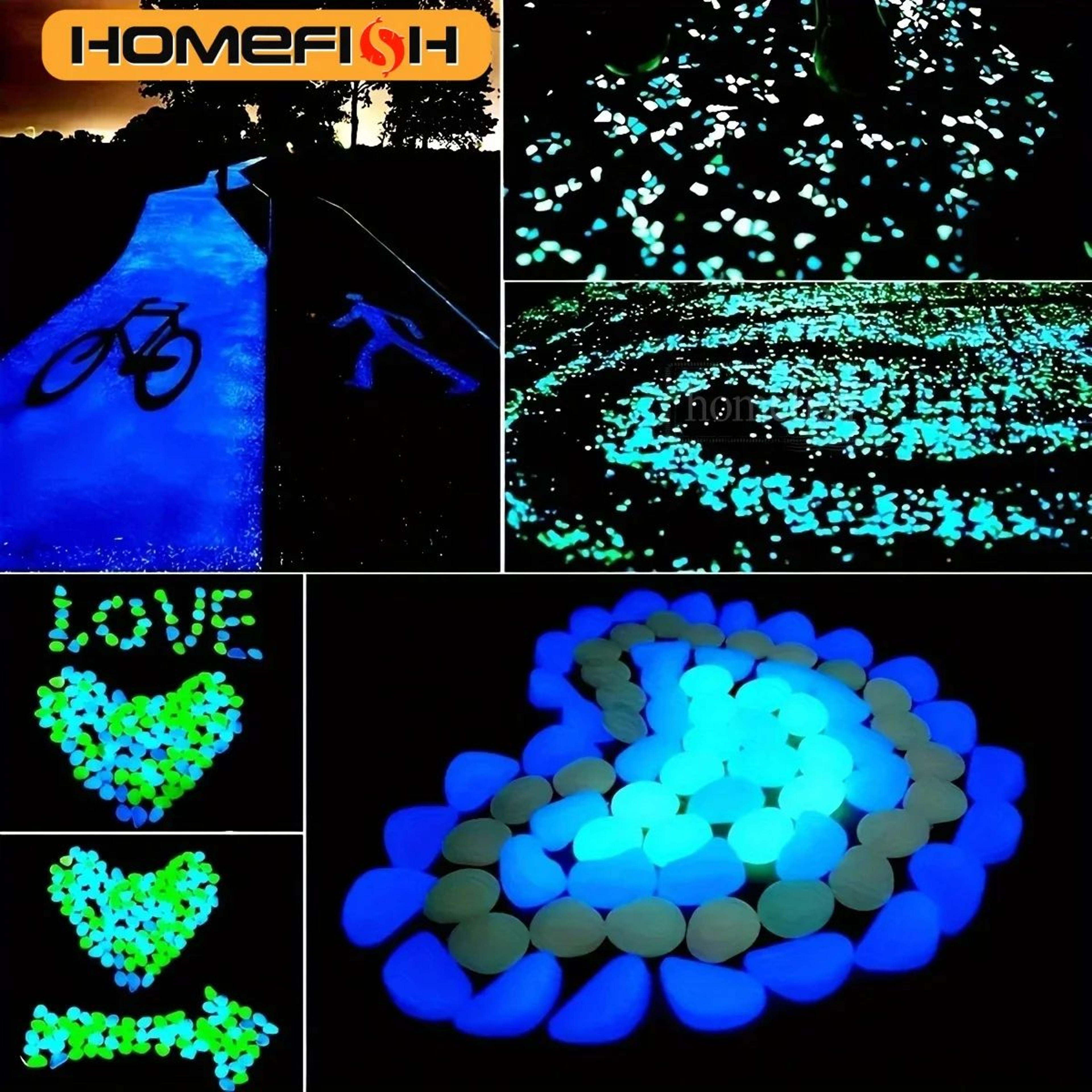 Glow In The Dark Garden Pebbles 7