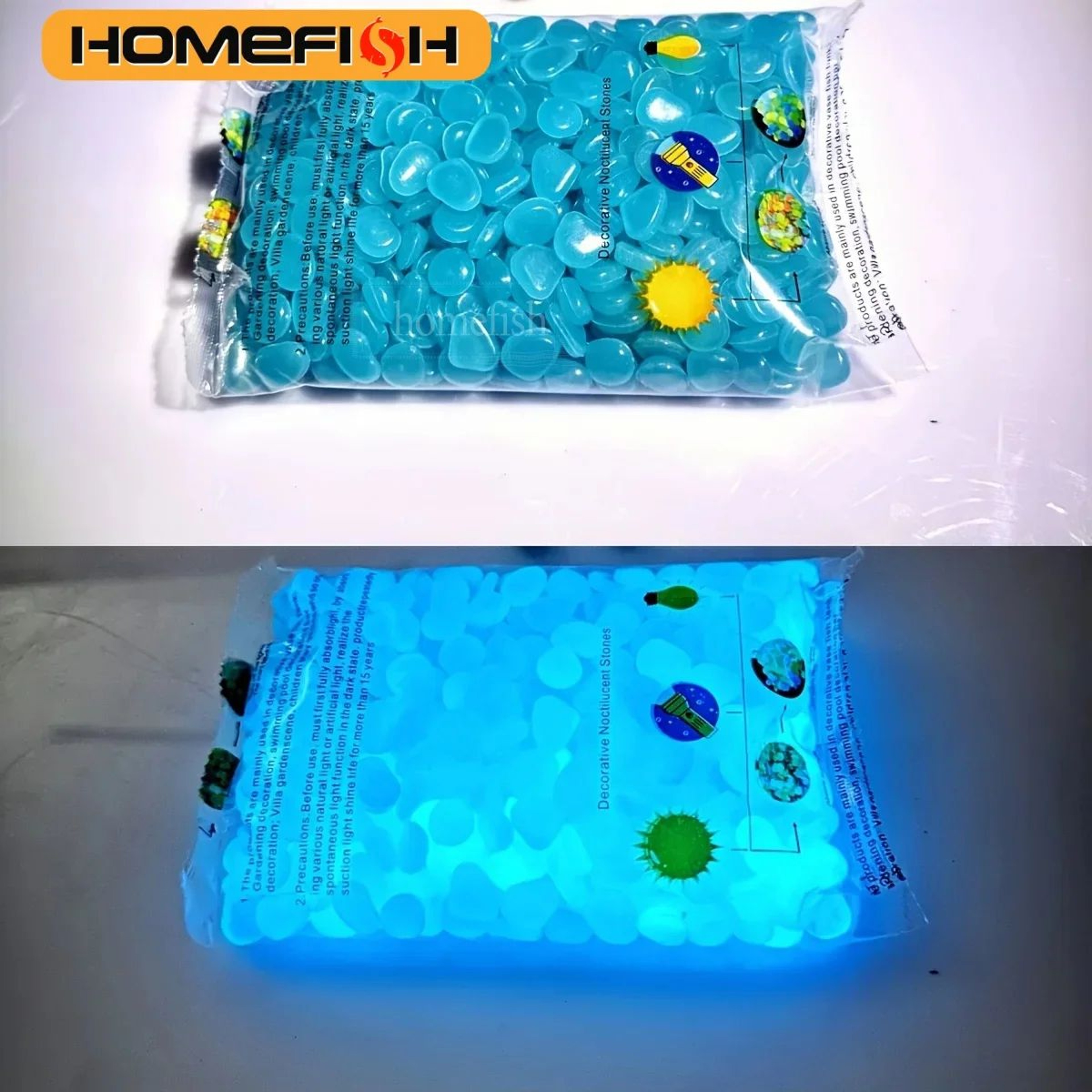 Glow In The Dark Garden Pebbles 11