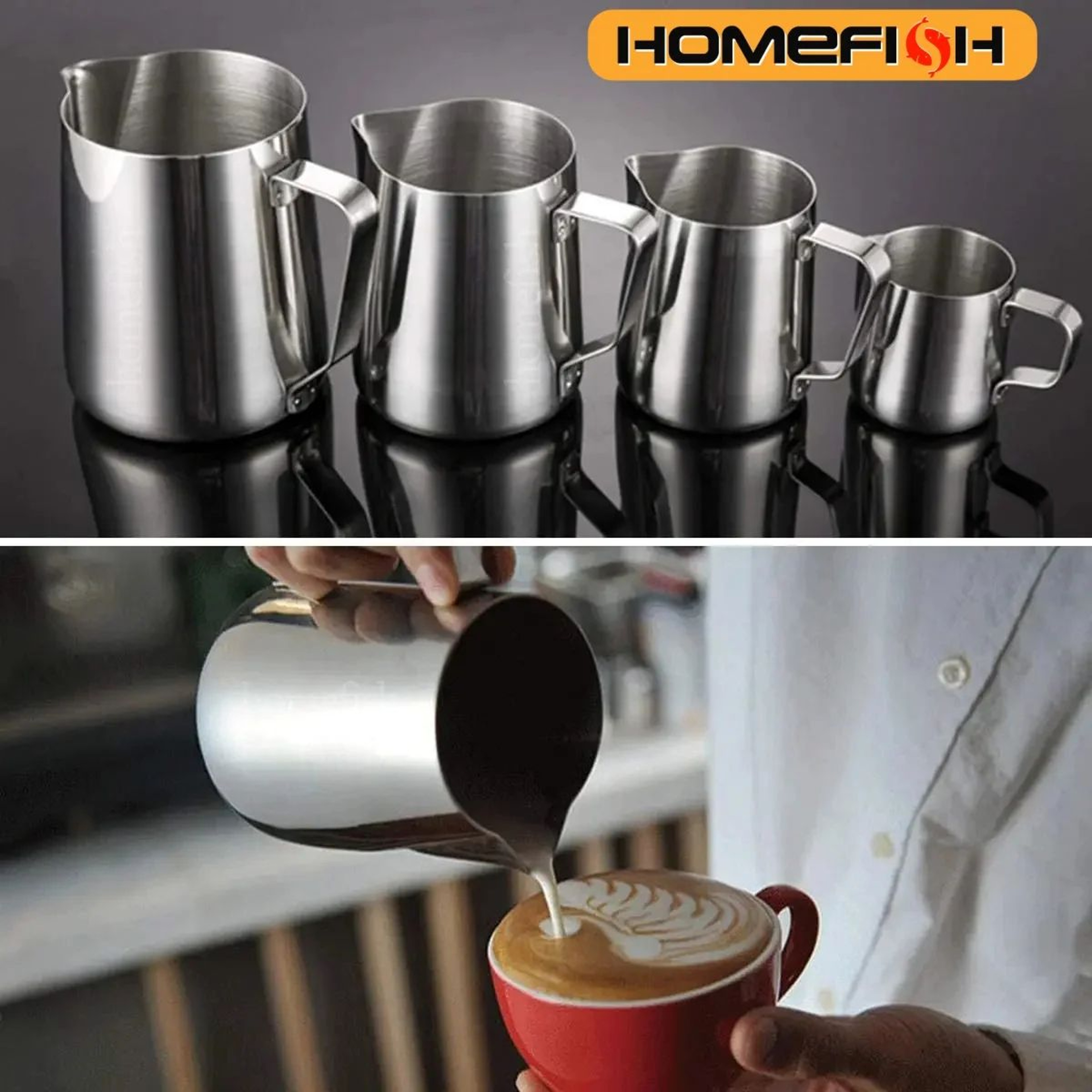 Stainless Steel Milk Frothing Pitcher 5
