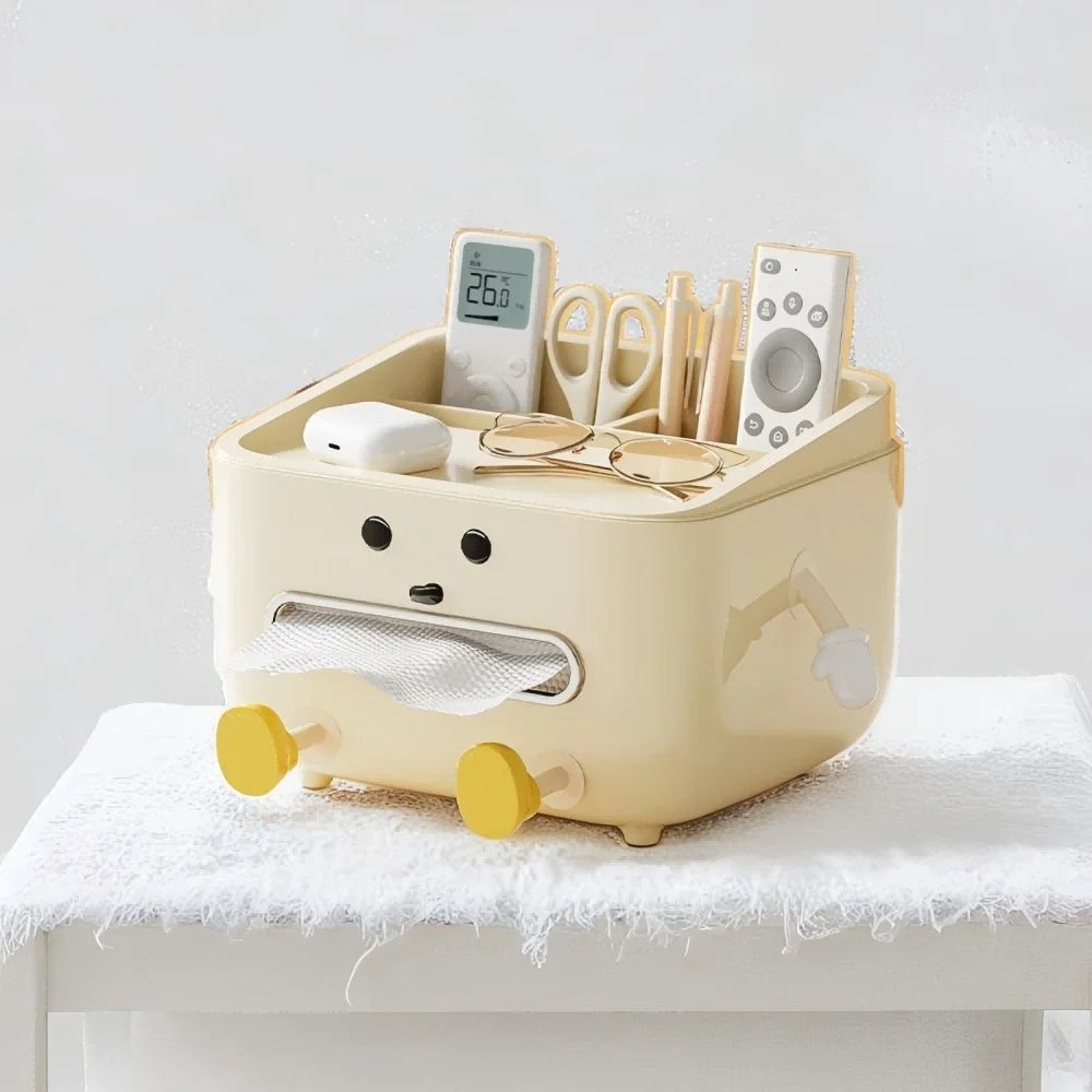 Desktop Paper Towel Organizer Box 7