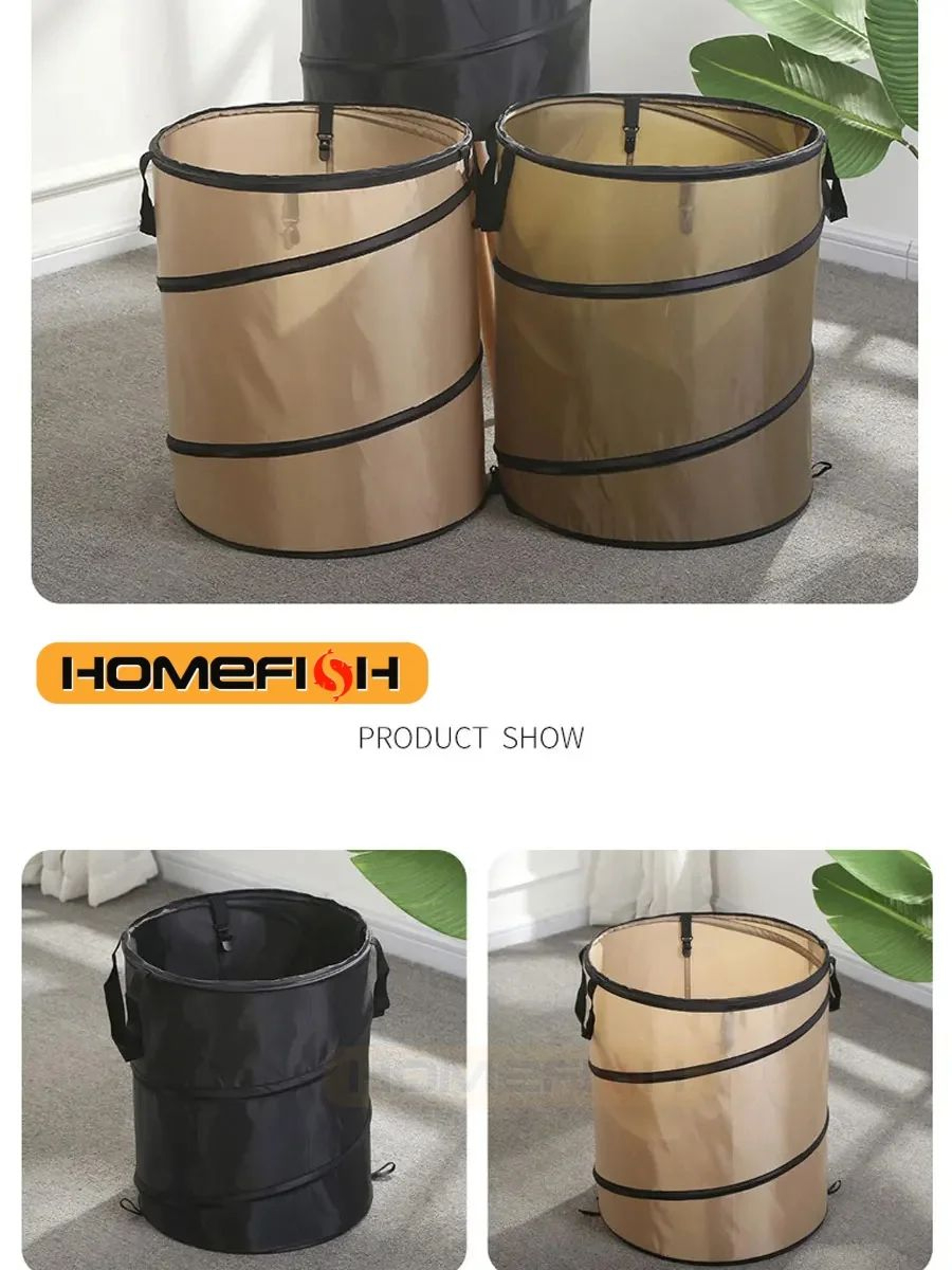 Portable Pop Up Camping Trash Can 3