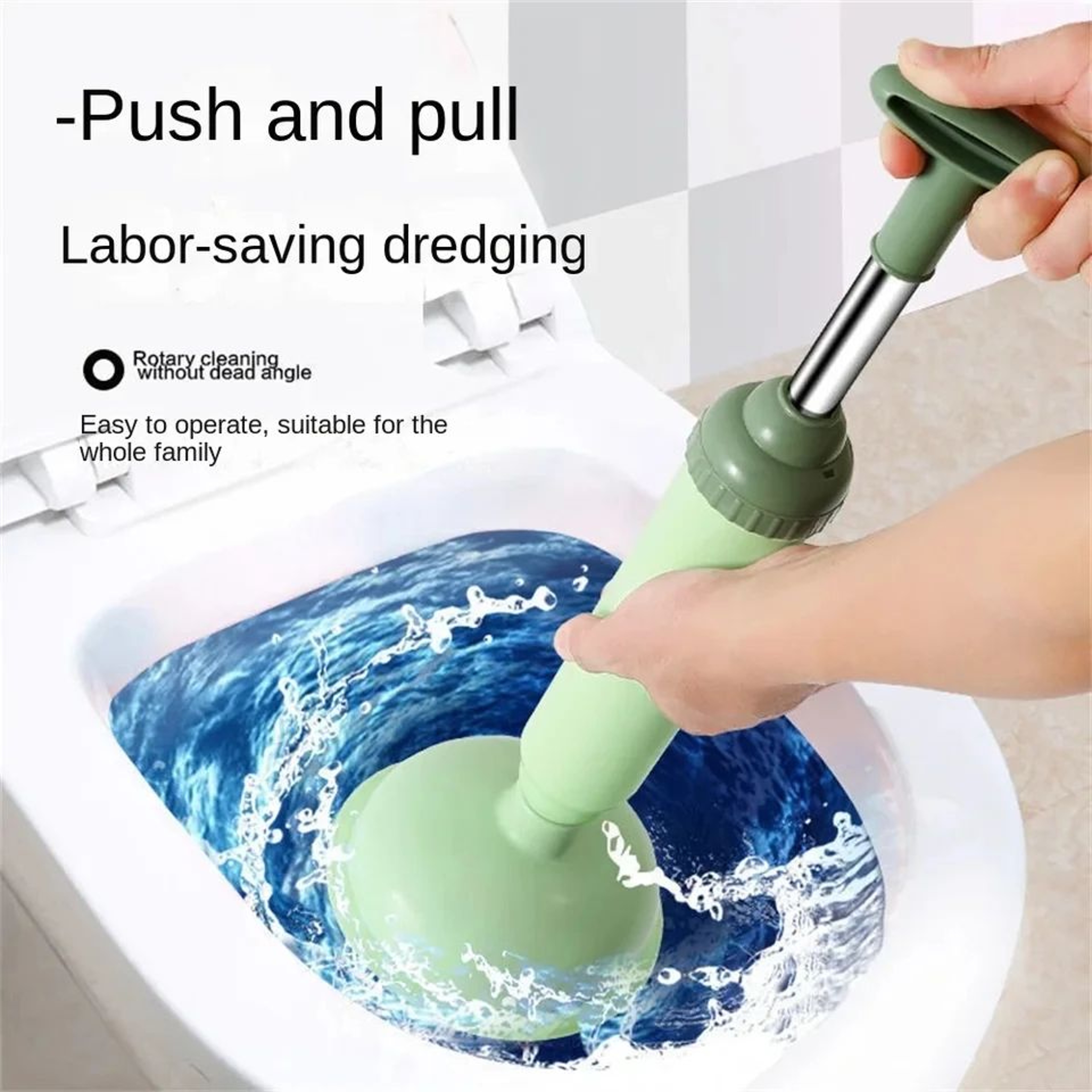 Silicone High Pressure Toilet Plunger 2