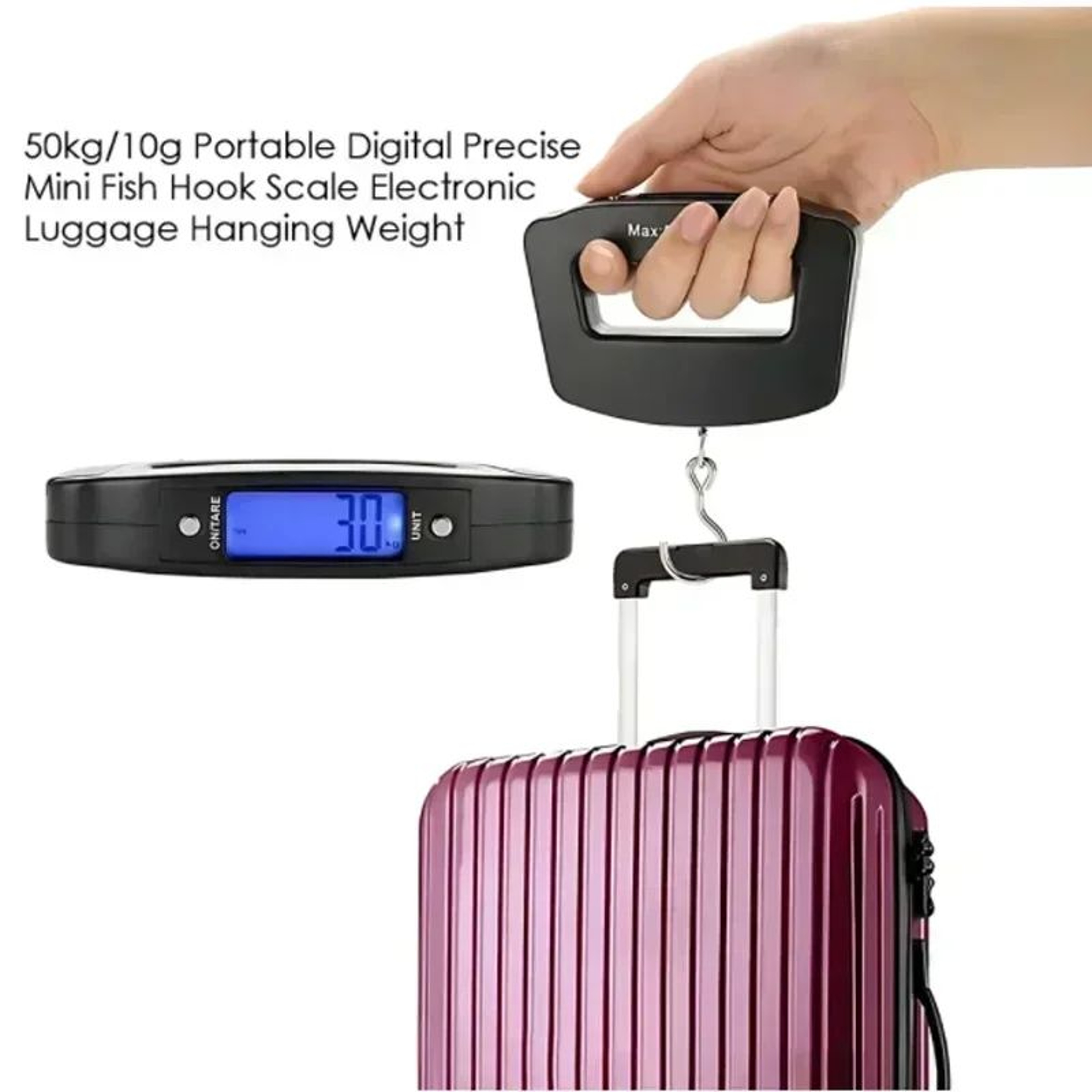 Digital Portable Luggage Hanging Scale 7