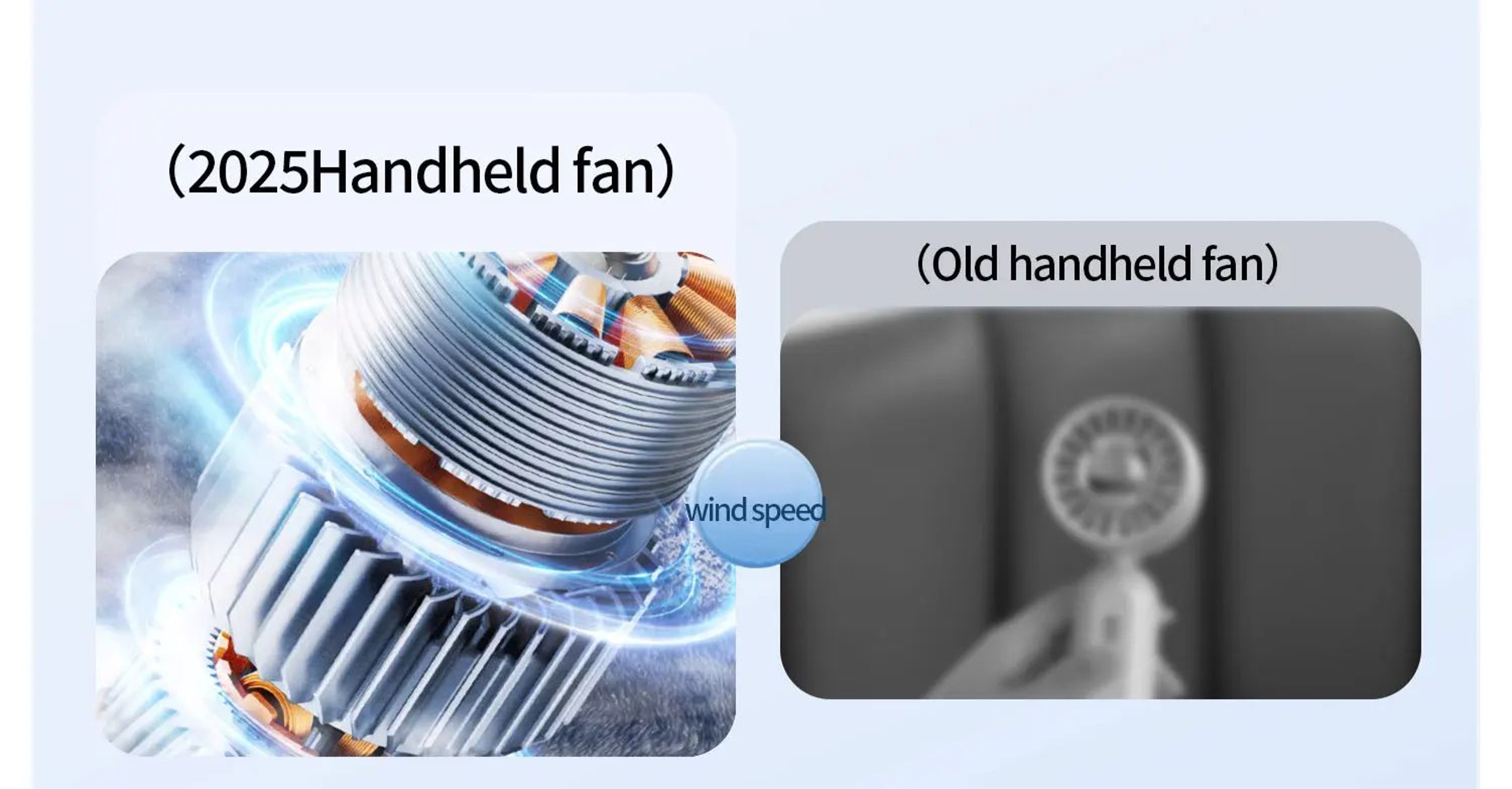 Portable Folding Handheld Fan With Cooling Display 10