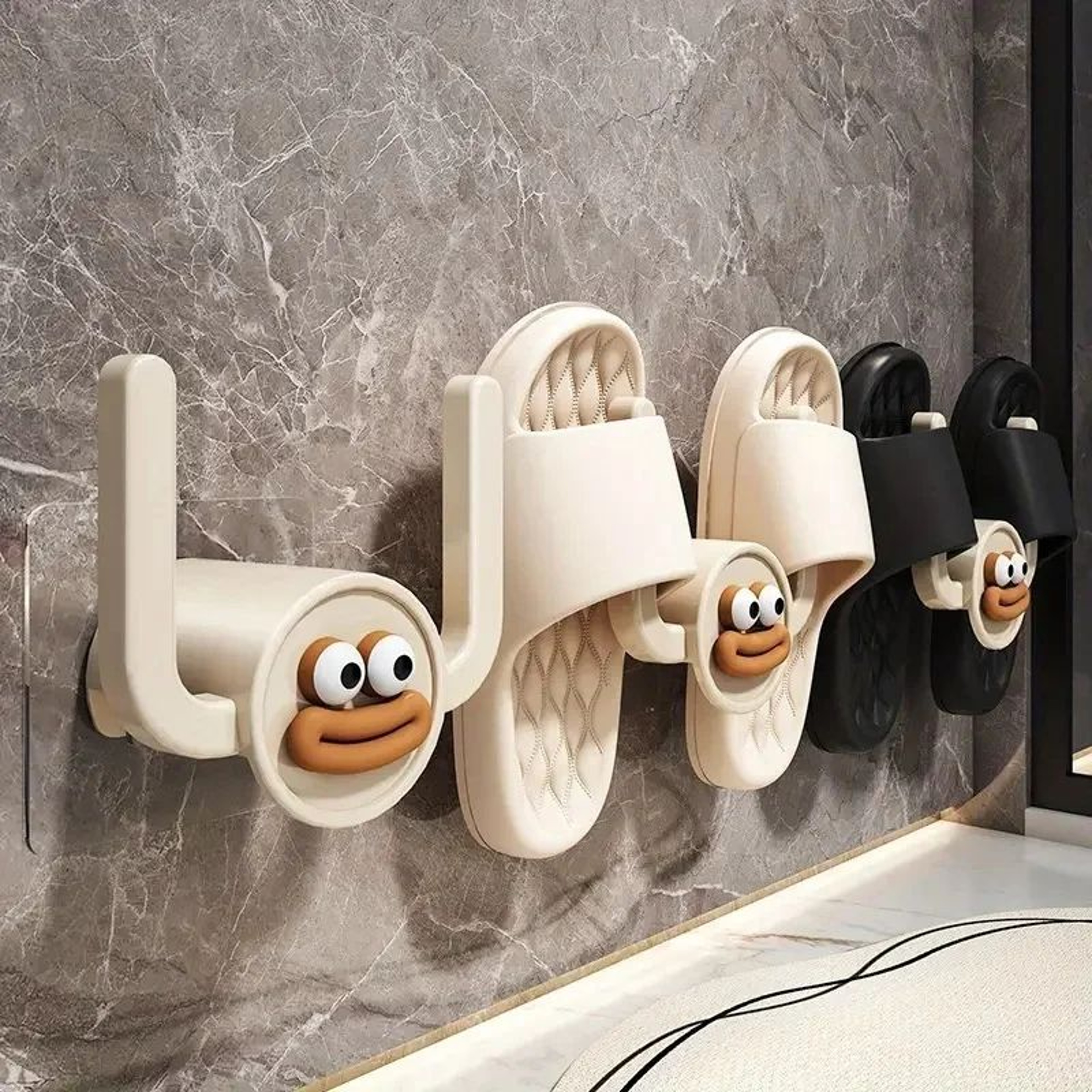 Cartoon Slippers Hook Bathroom Storage Rack 0