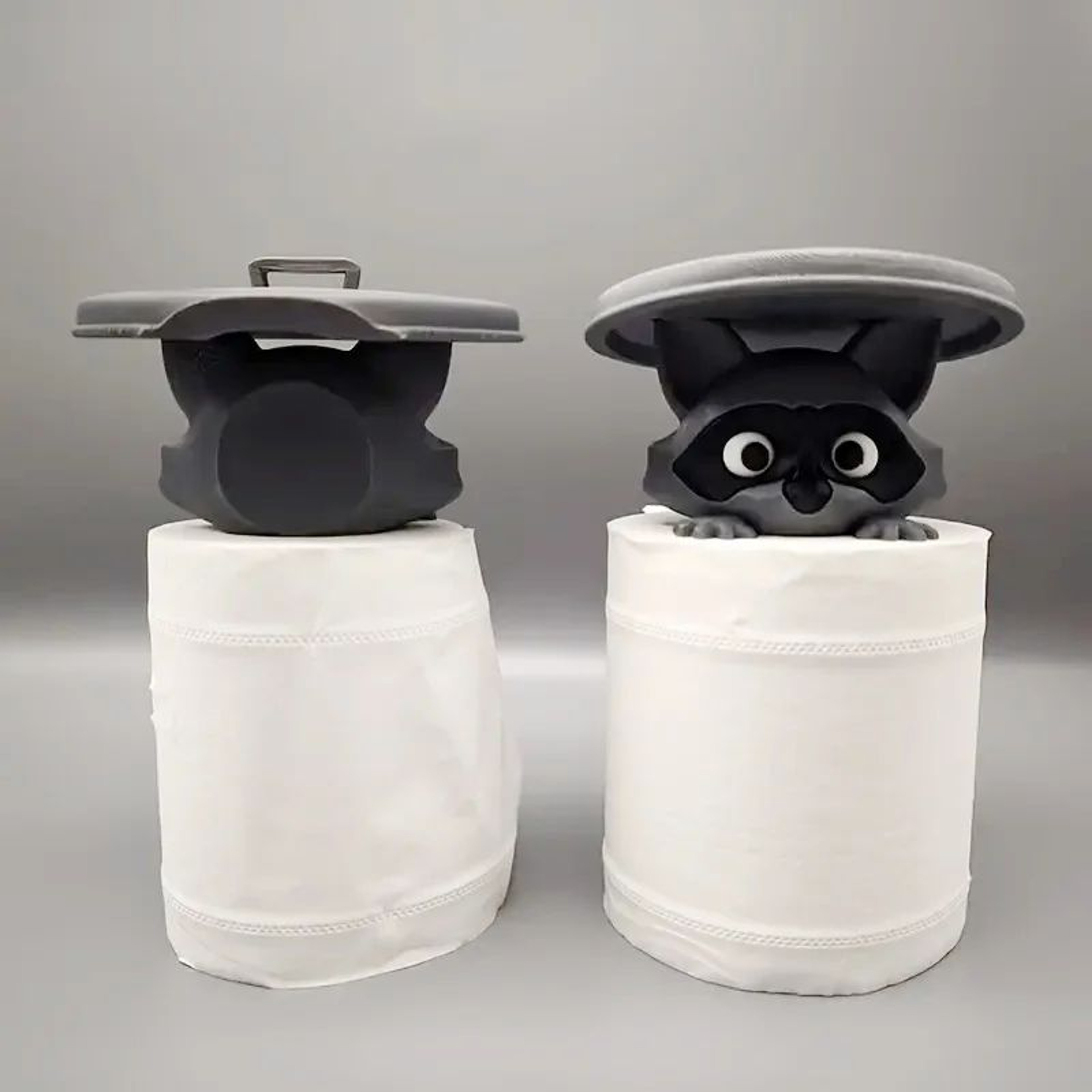 3D Raccoon Toilet Paper Holder Bathroom Decor 5