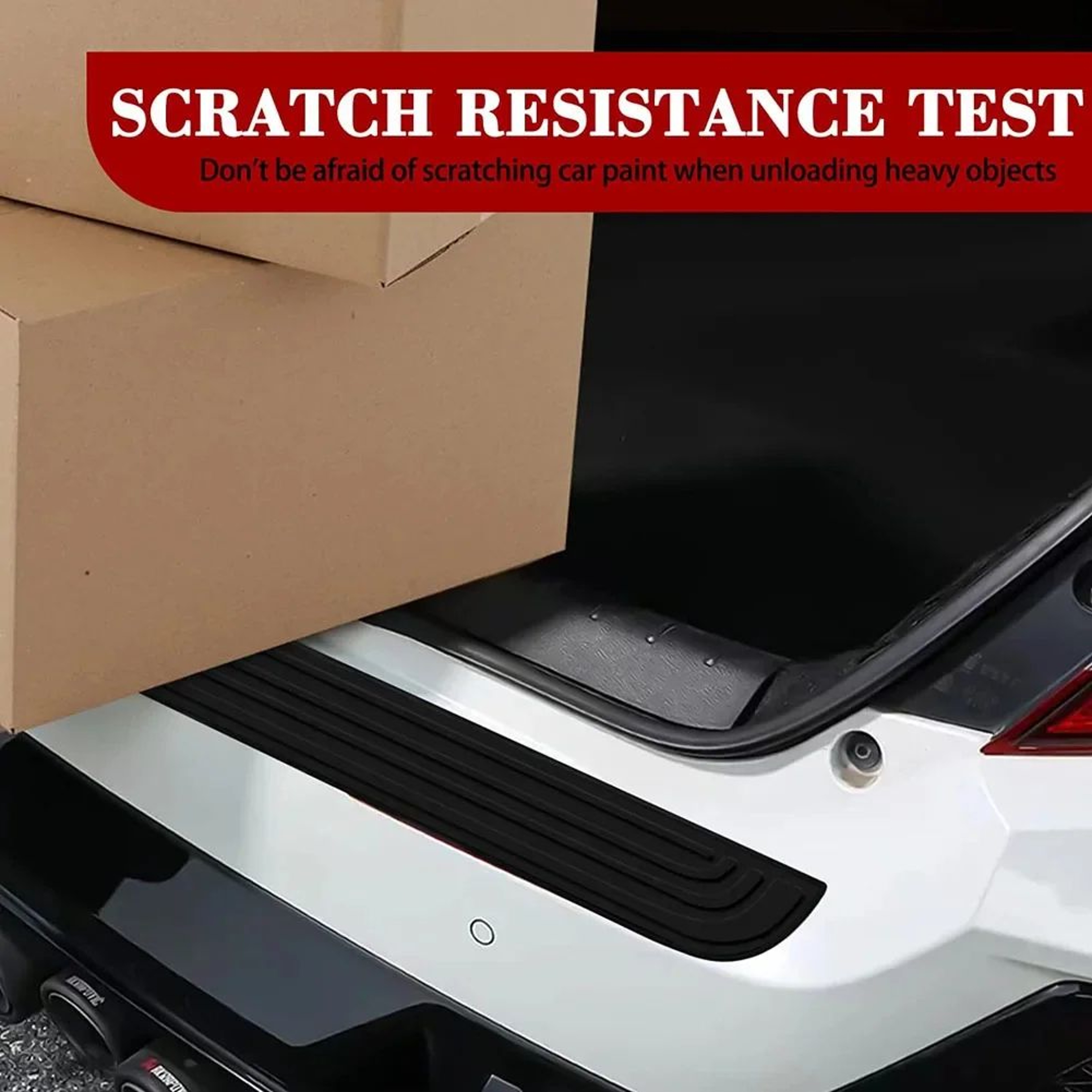 Universal Rear Bumper Guard Rubber Protector 7