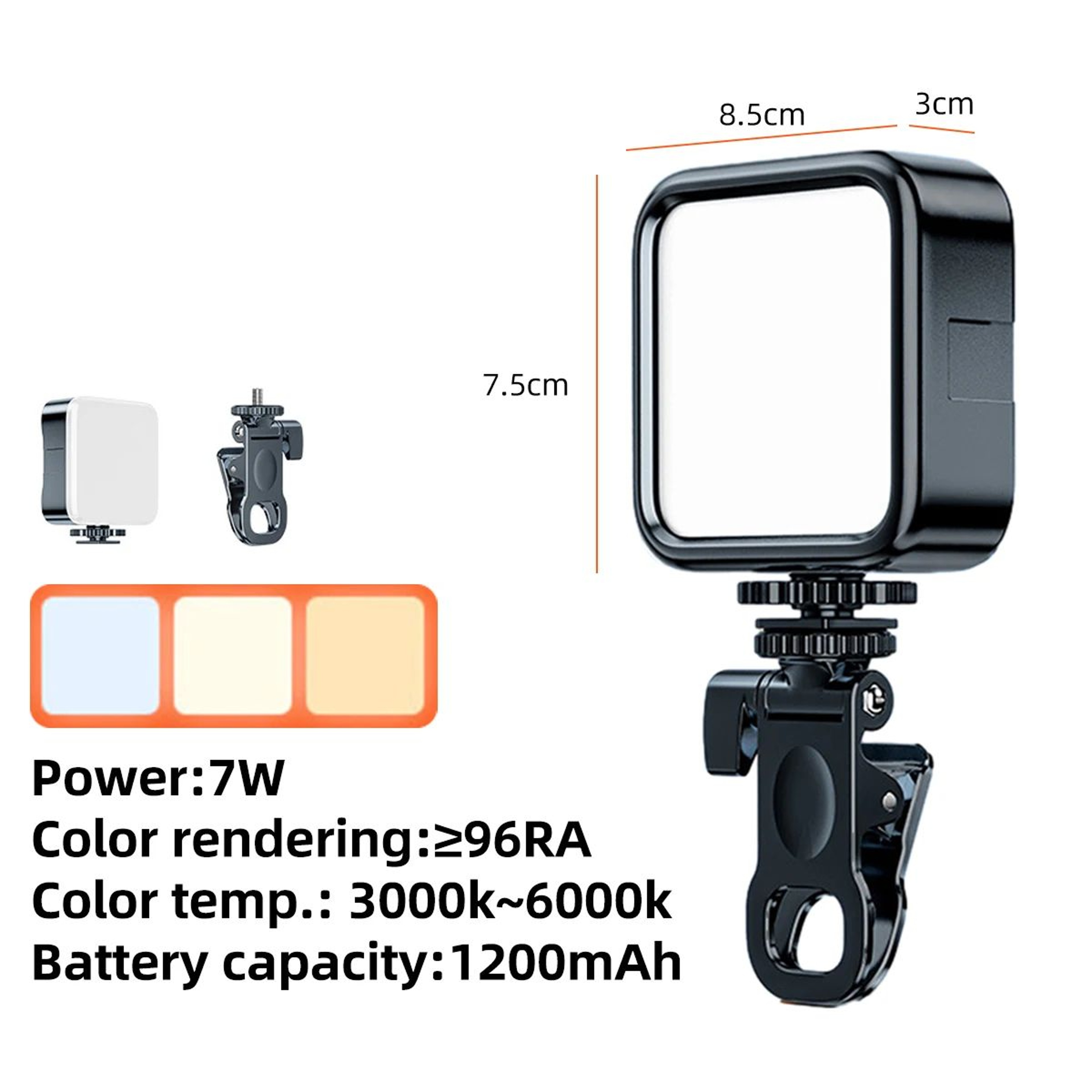 LED Clip On Selfie Ring Light For Phone And Laptop 7