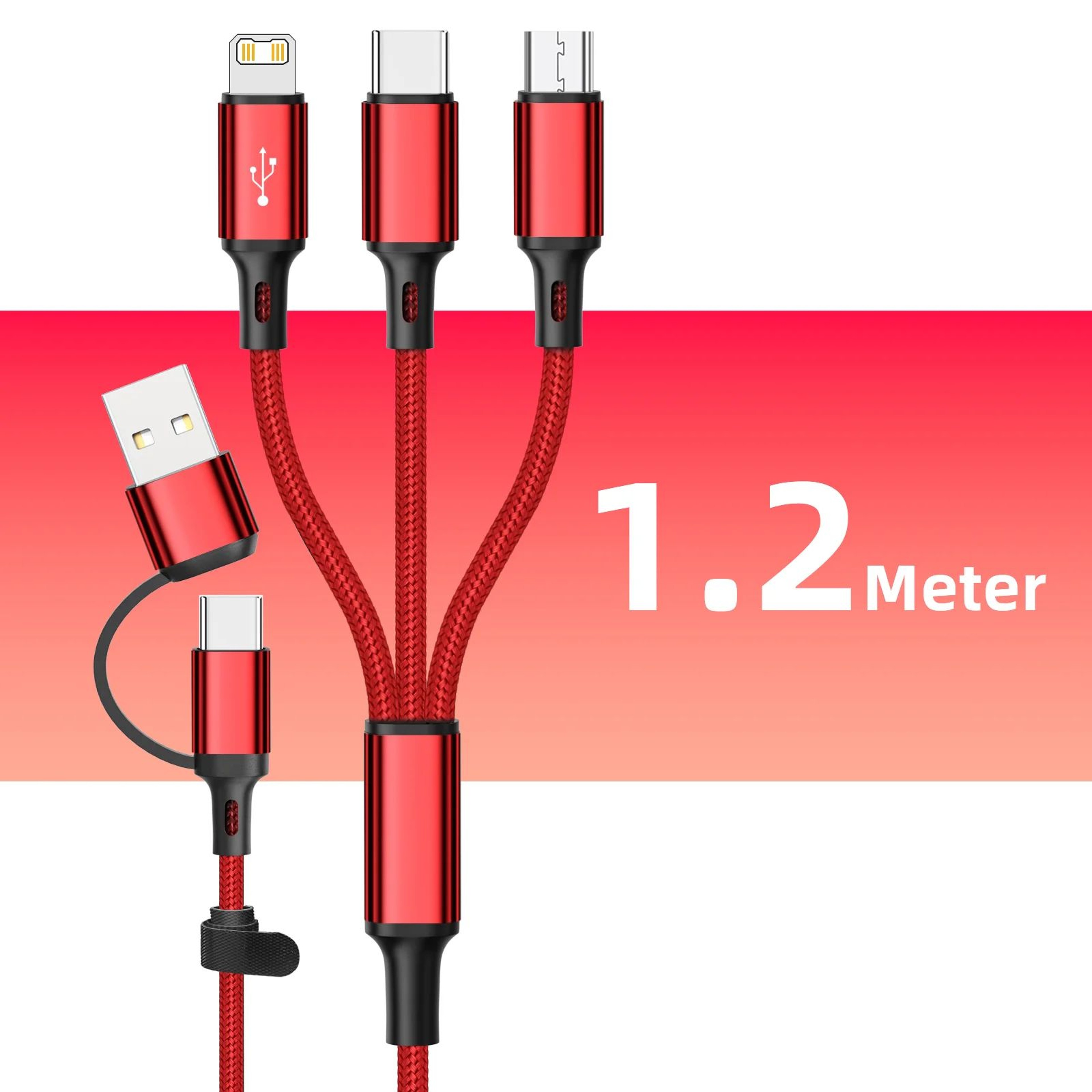 5 In 1 Fast Charging Multi USB Cable 7