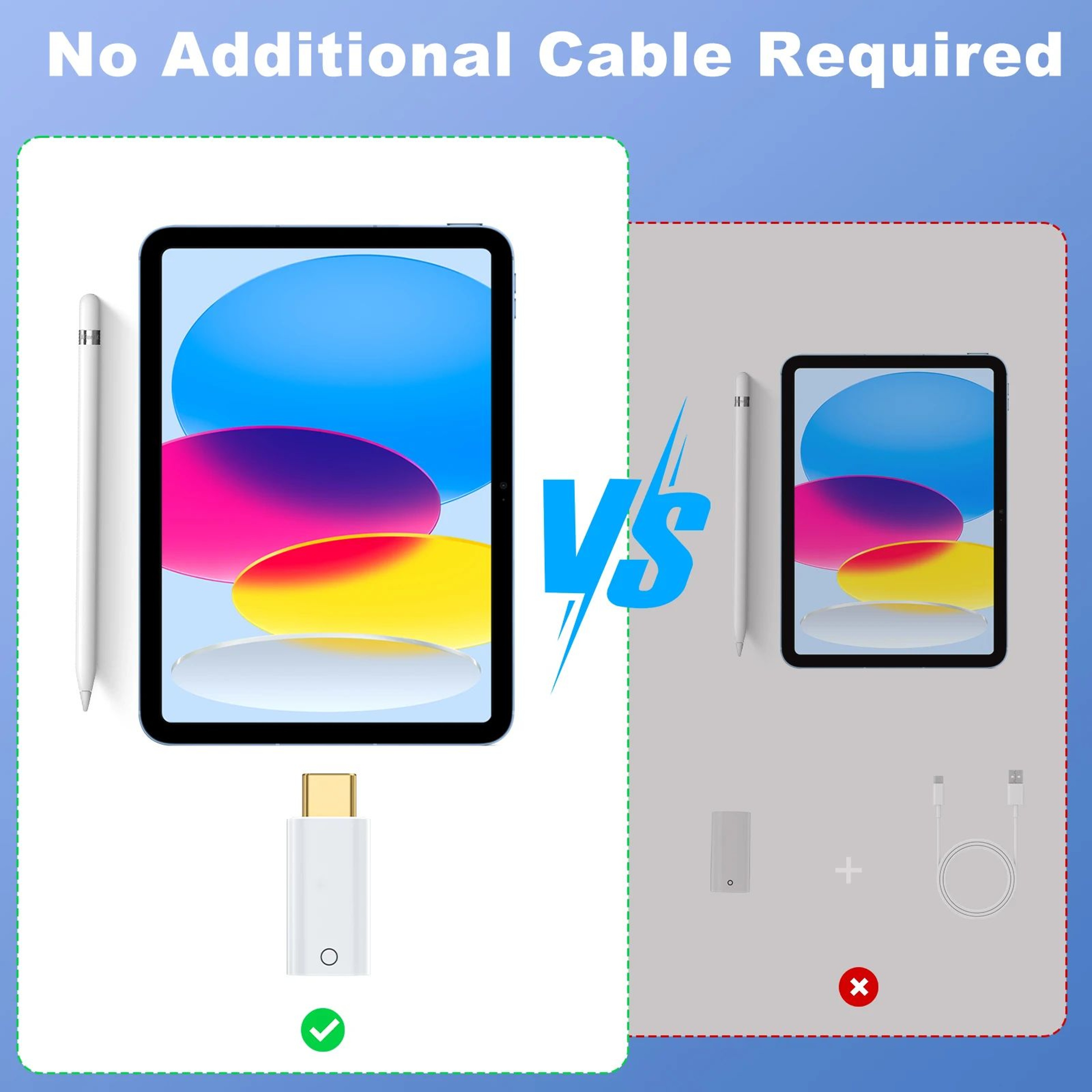 Lightning To Type C Charging Adapter For Apple Pencil 4
