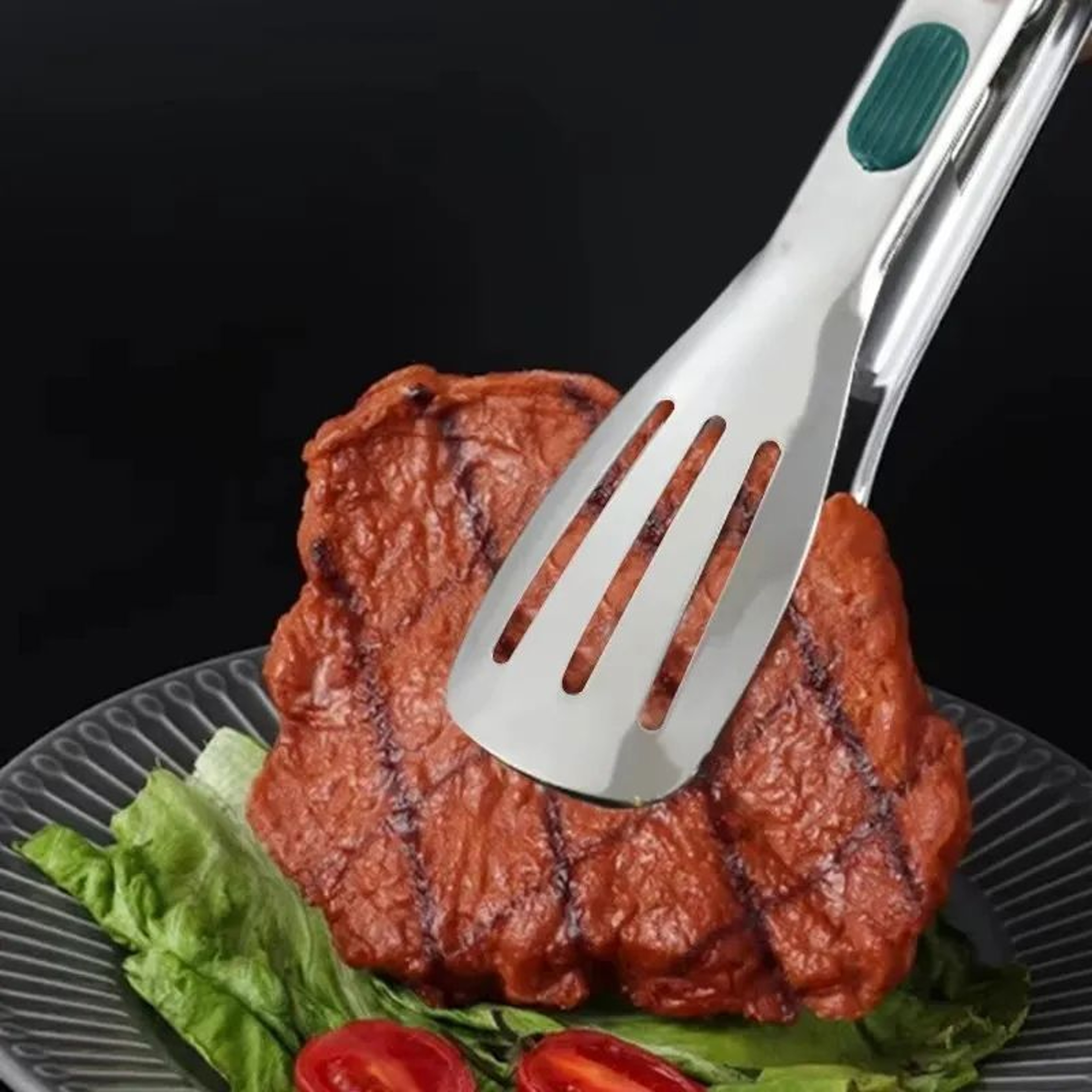 Stainless Steel Non Slip Food Tongs 2