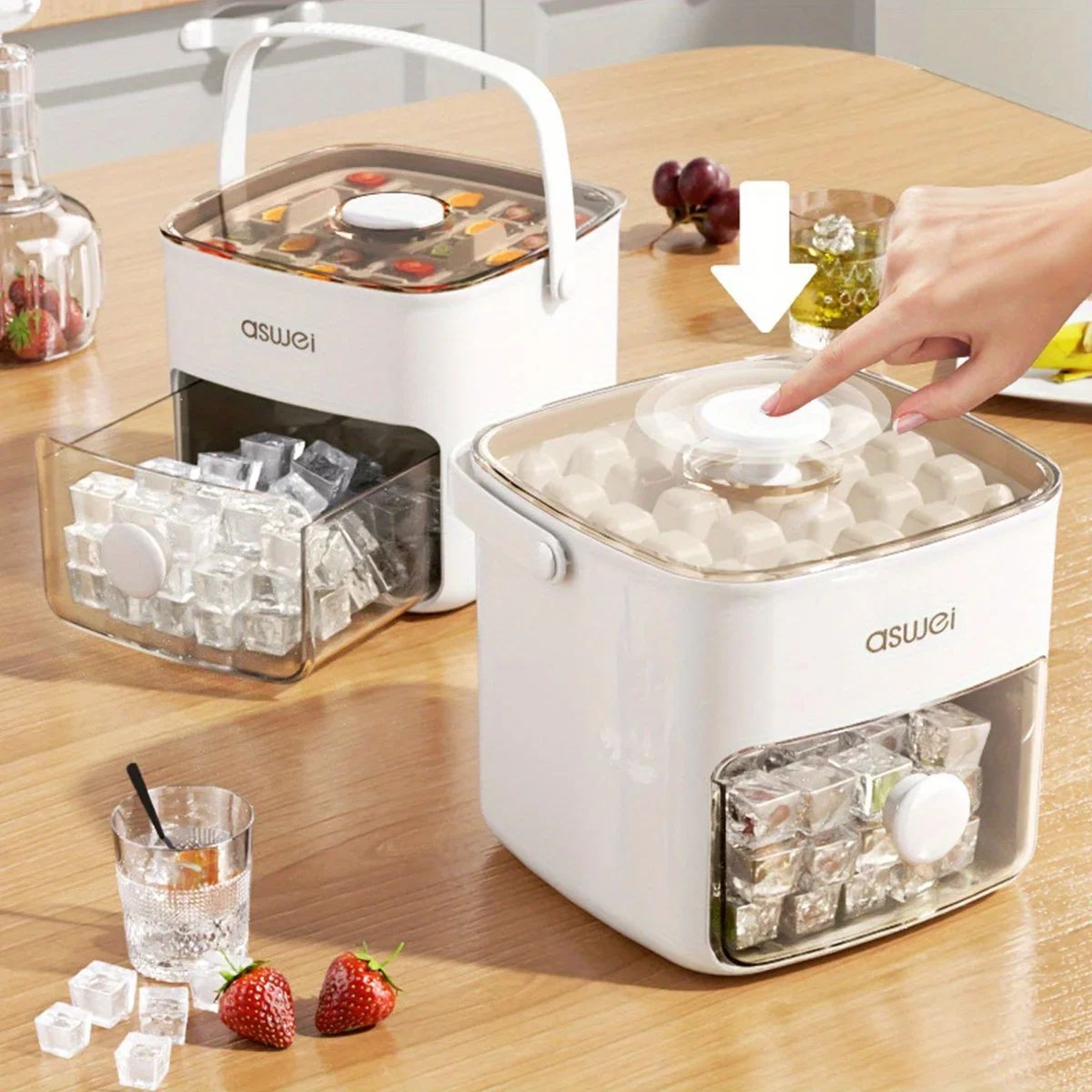 Extra Large Ice Cube Maker Tray 48 Grid 2