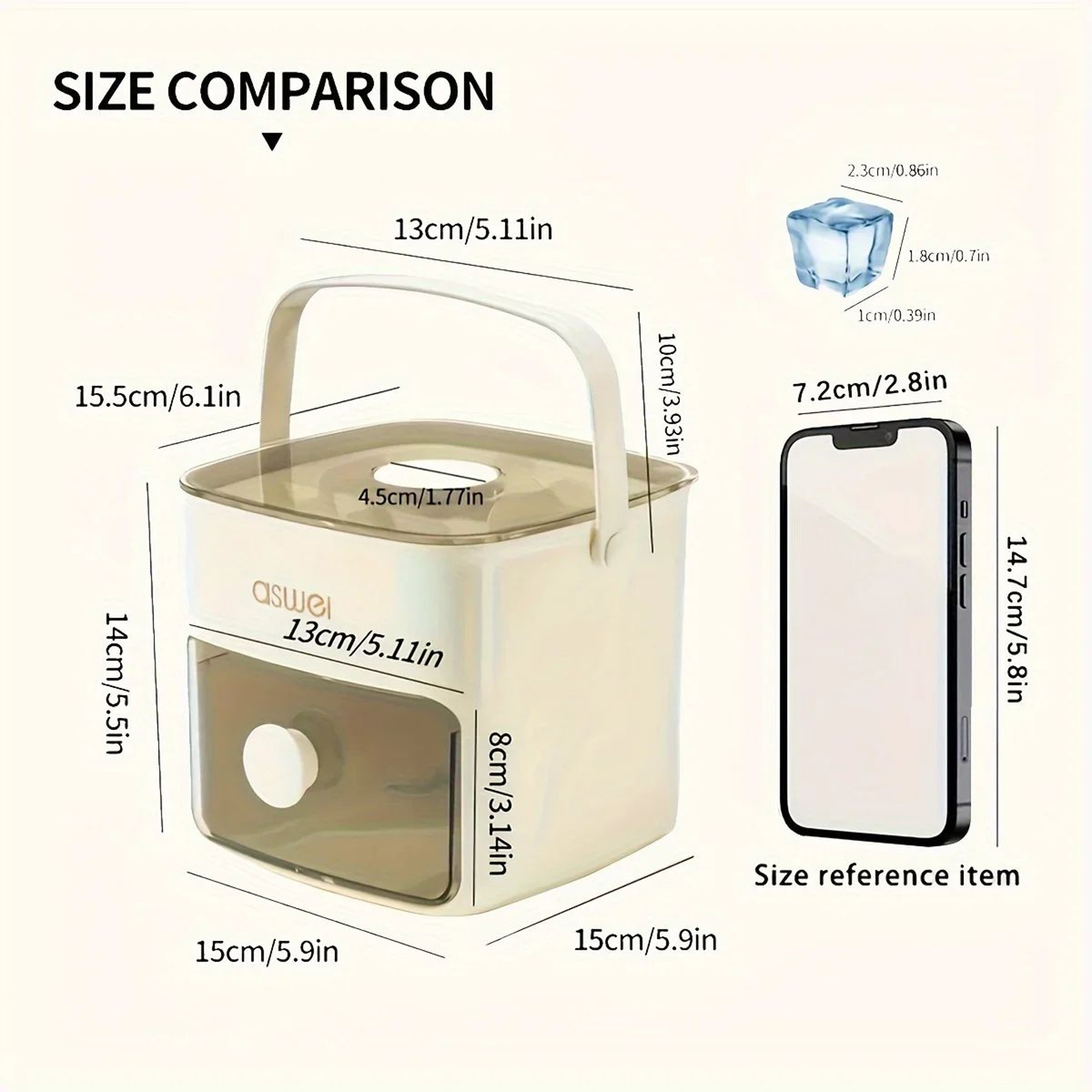 Extra Large Ice Cube Maker Tray 48 Grid 3