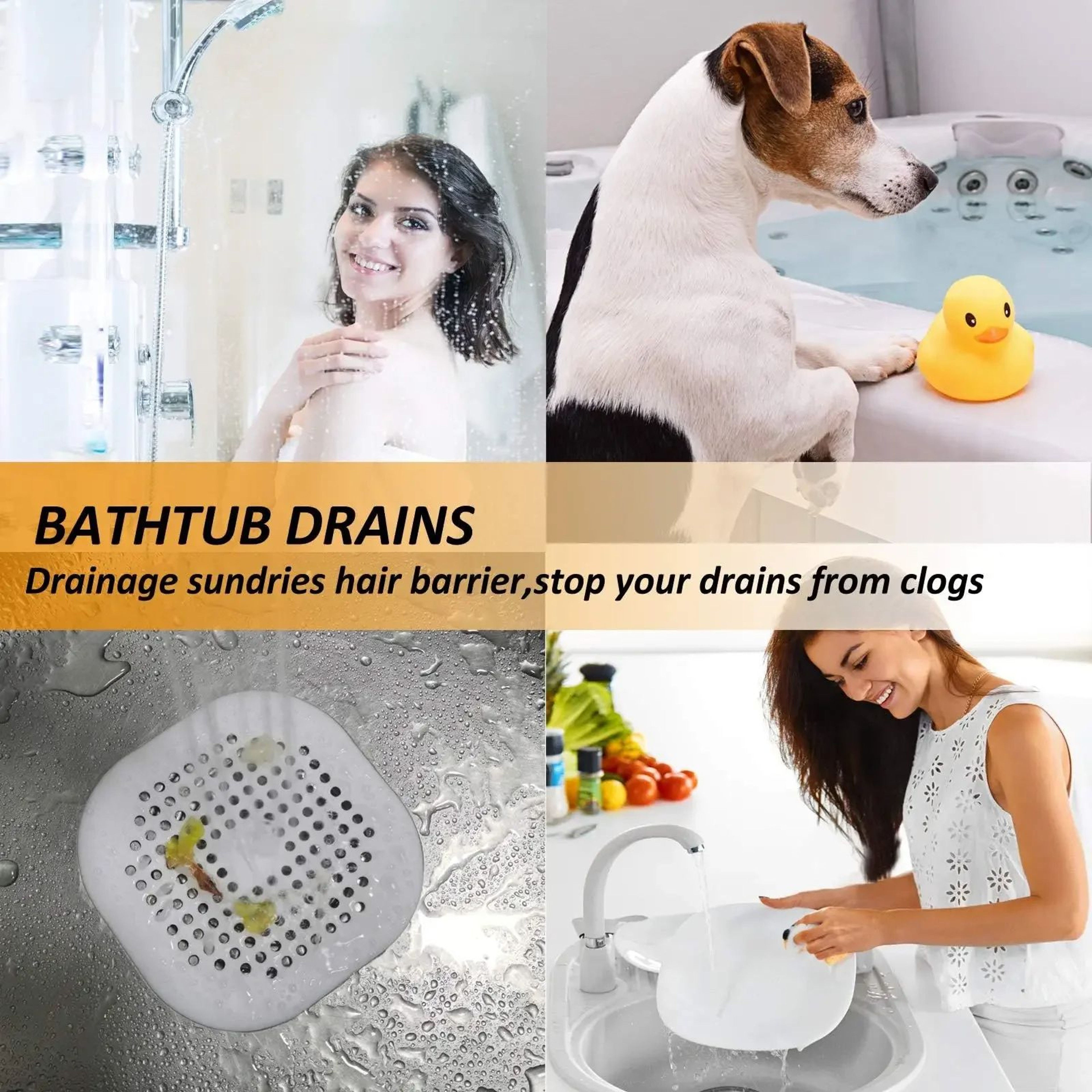 Silicone Drain Hair Catcher Stopper 2