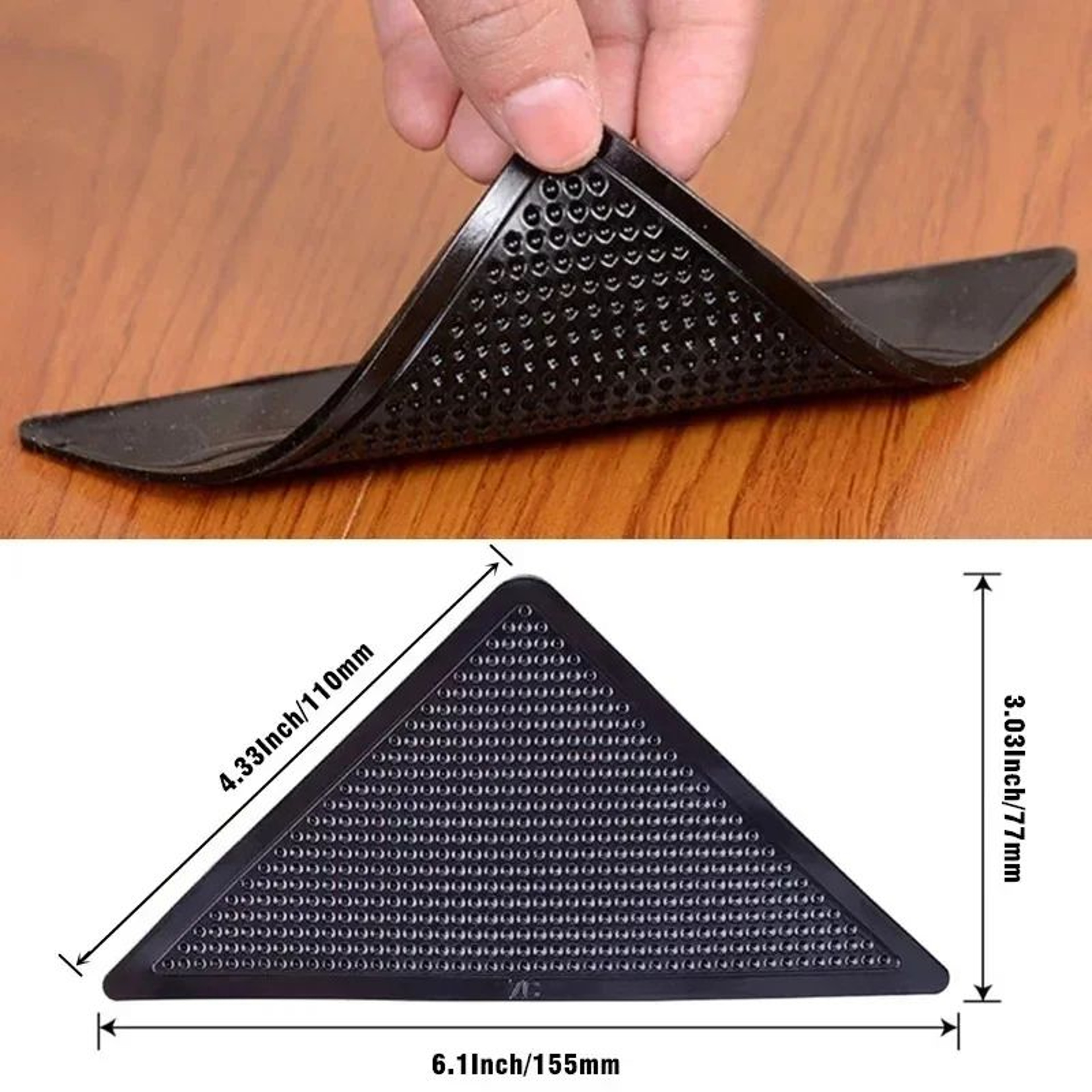 Reusable Anti Slip Carpet Corner Pads 3