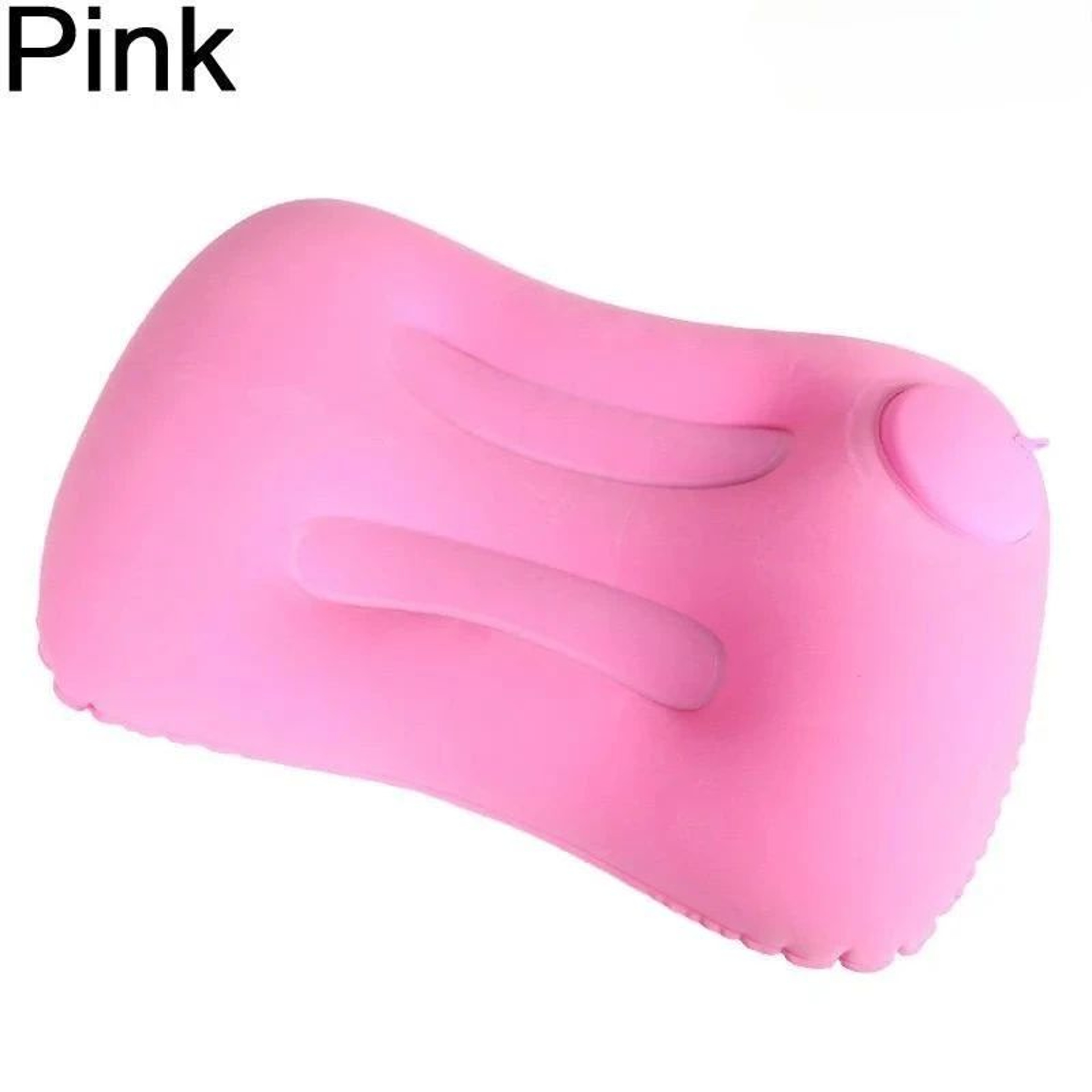 Inflatable Travel Pillow With Flocked Surface 9