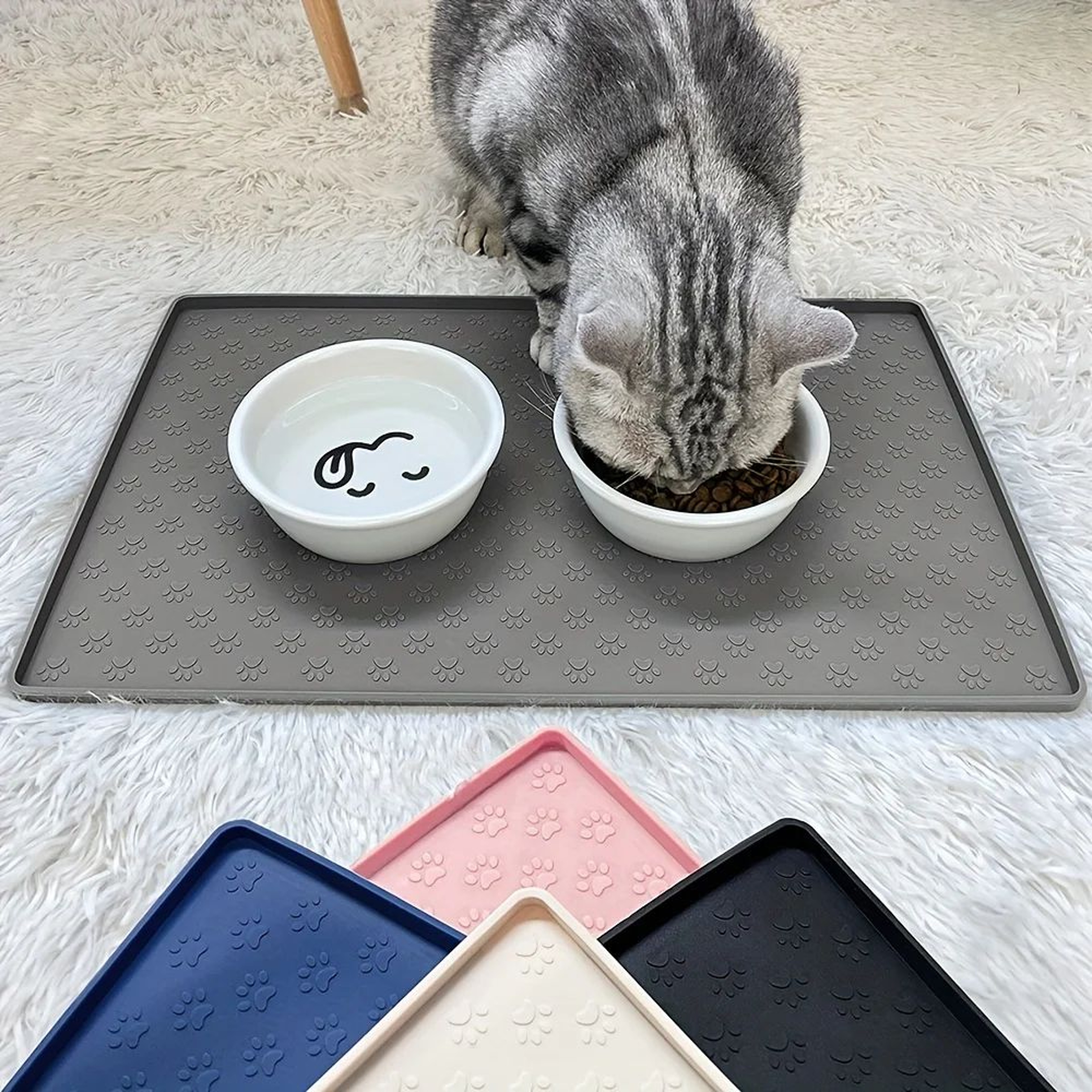 Non Slip Silicone Pet Feeding Mat 0