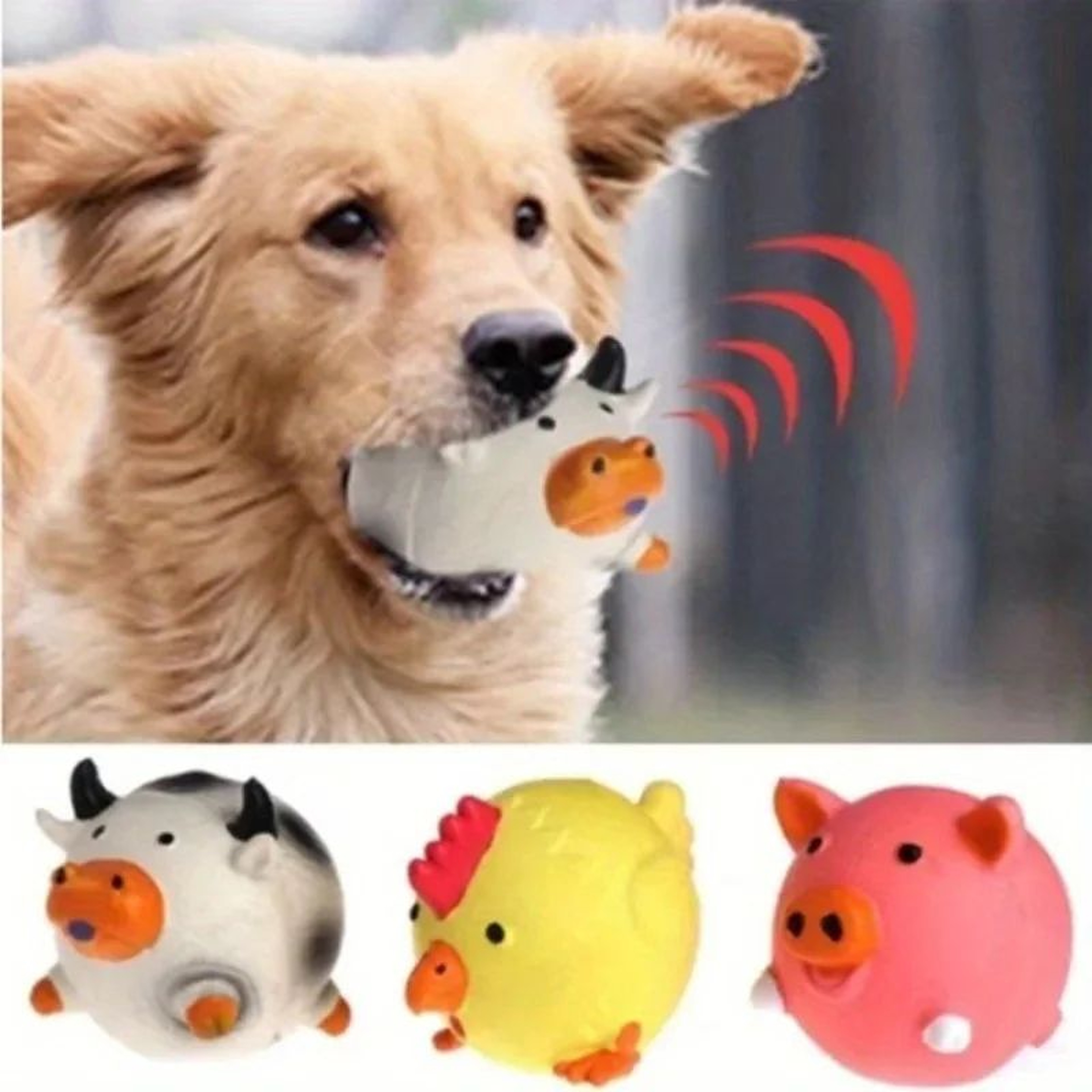 Animal Shaped Squeaky Dog Chew Toys 0