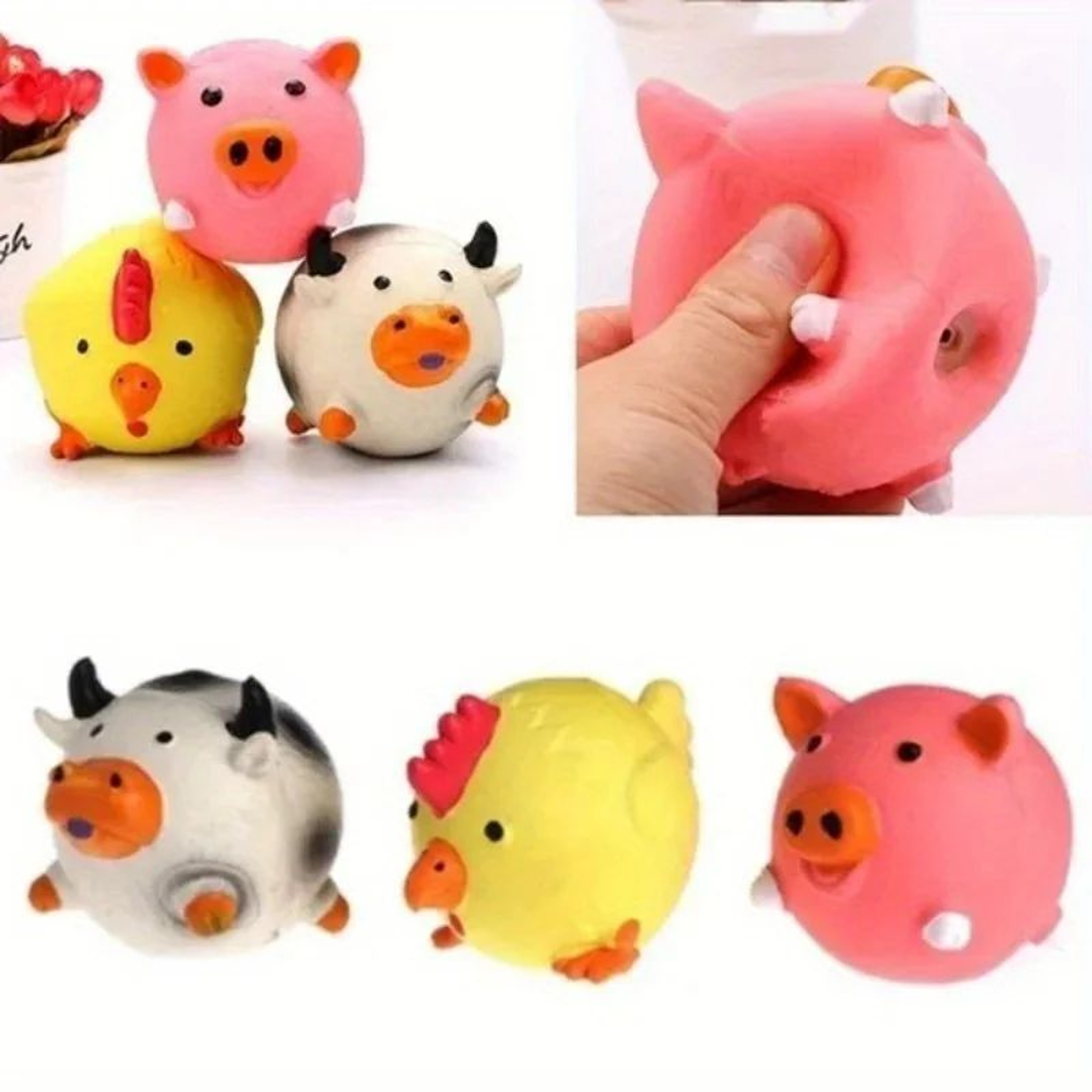 Animal Shaped Squeaky Dog Chew Toys 4