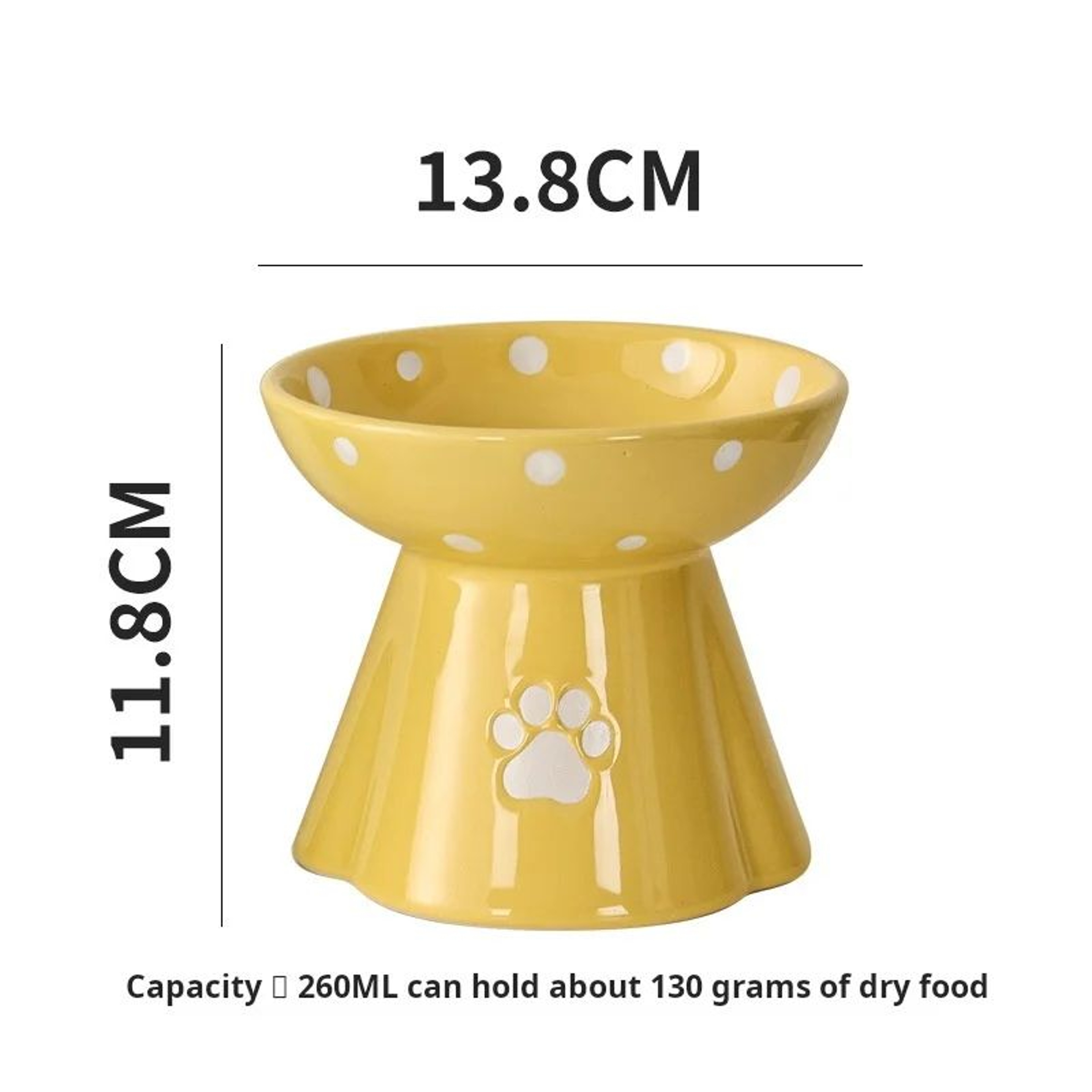 Elevated Ceramic Cat Bowl Stand 8