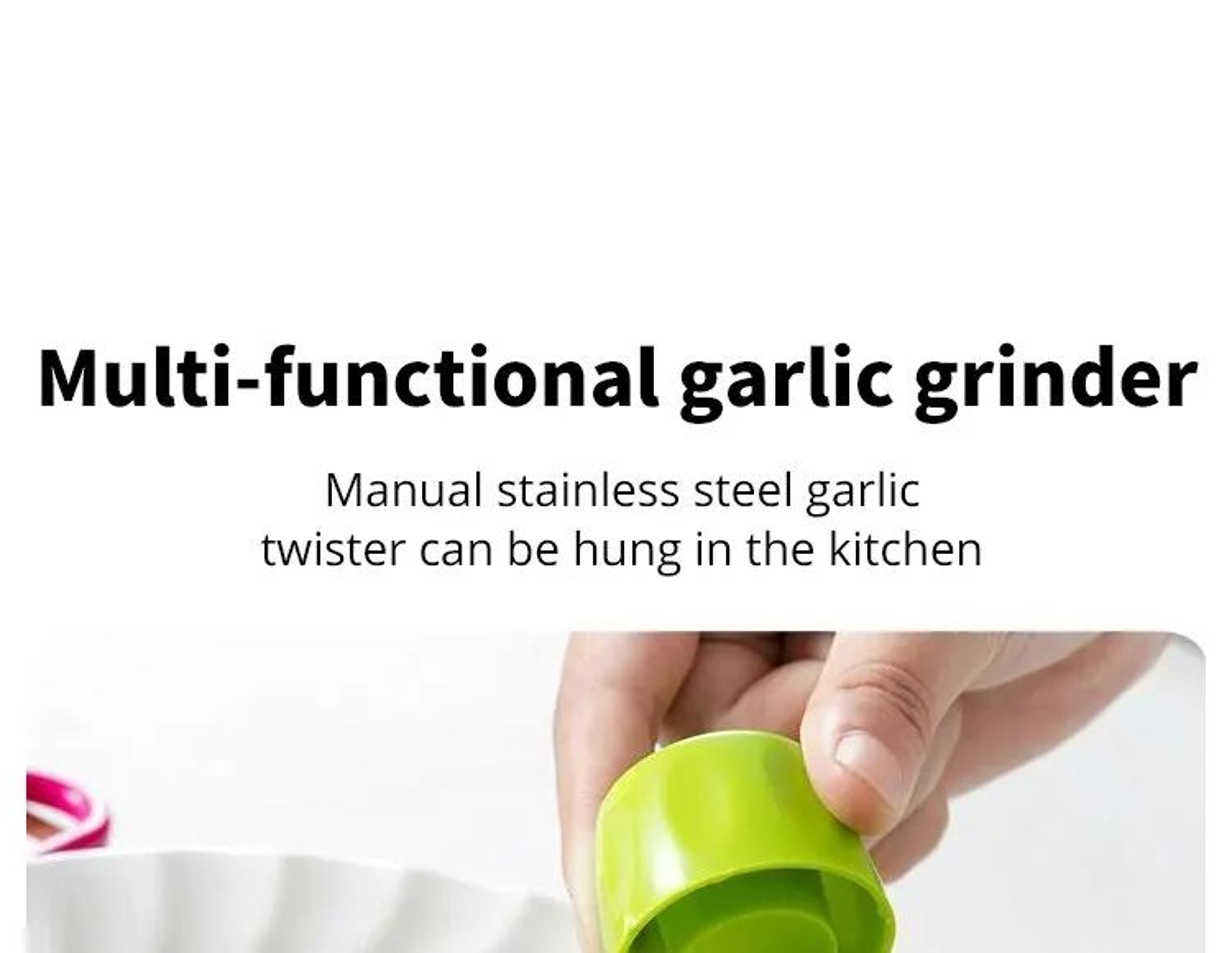 Mini Garlic Grinder Manual Garlic Press For Easy Kitchen Prep 6