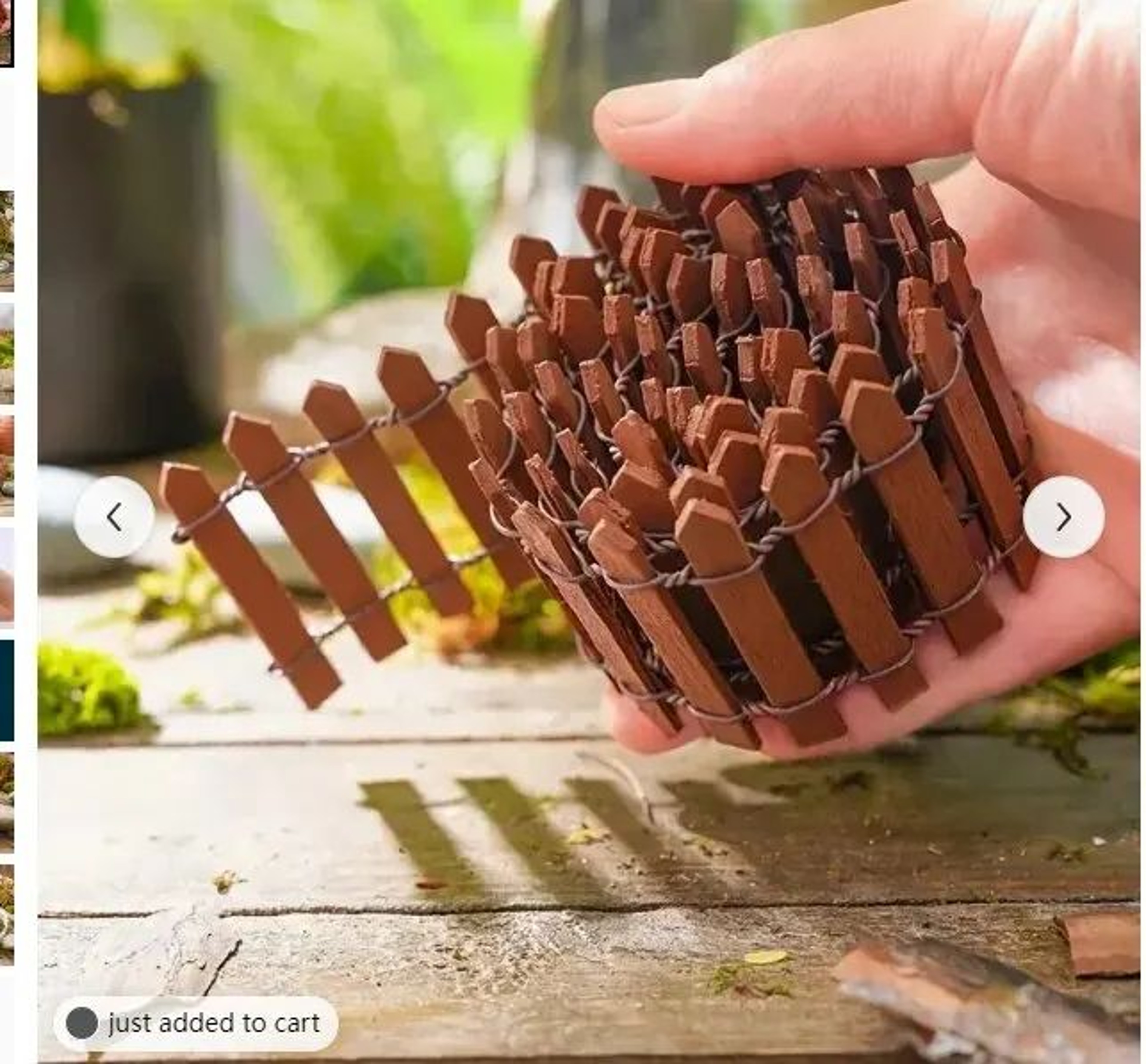 Mini Wooden Picket Fence For Fairy Garden And Bonsai Decor 8