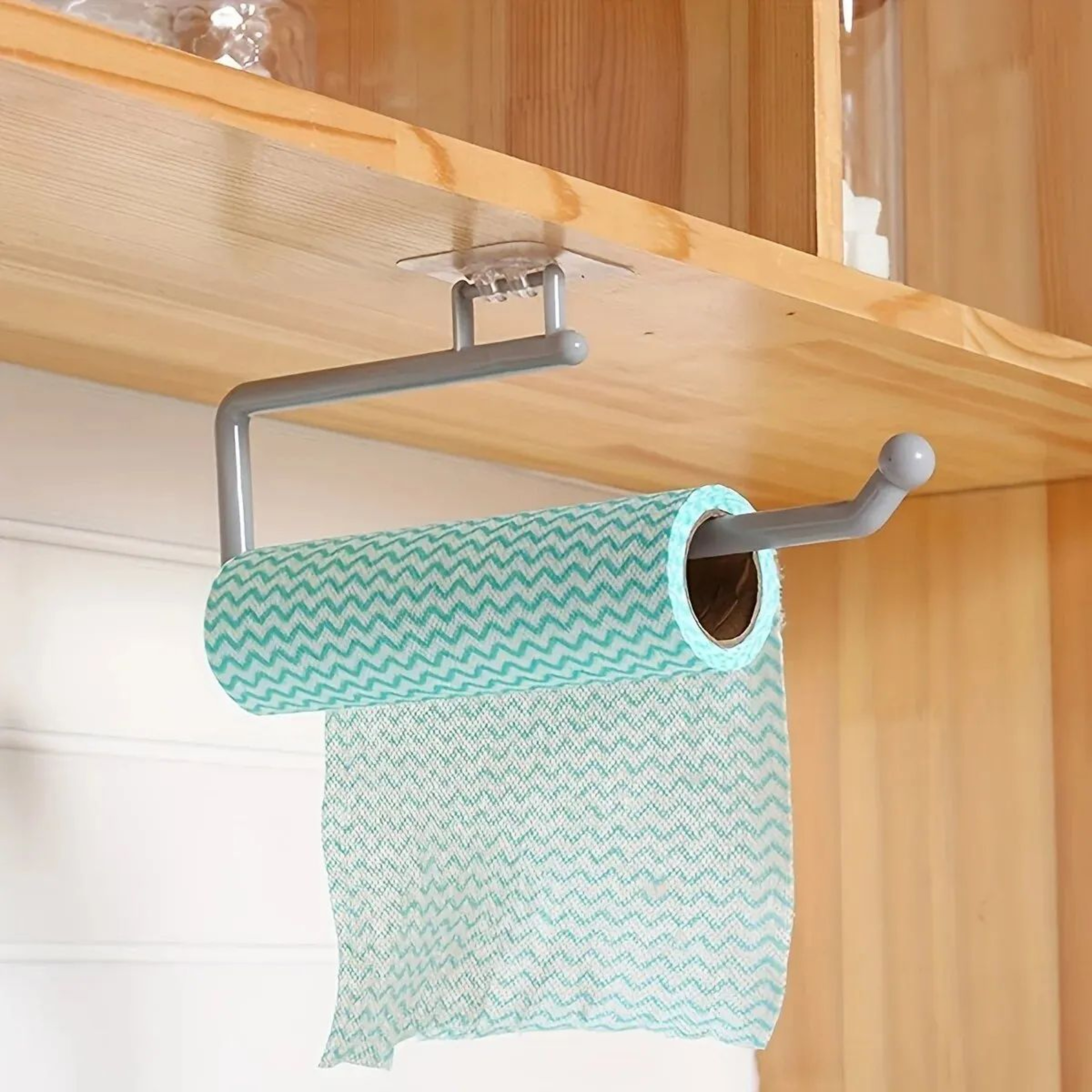PunchFree Wall Mounted Paper Towel And Toilet Roll Holder 0