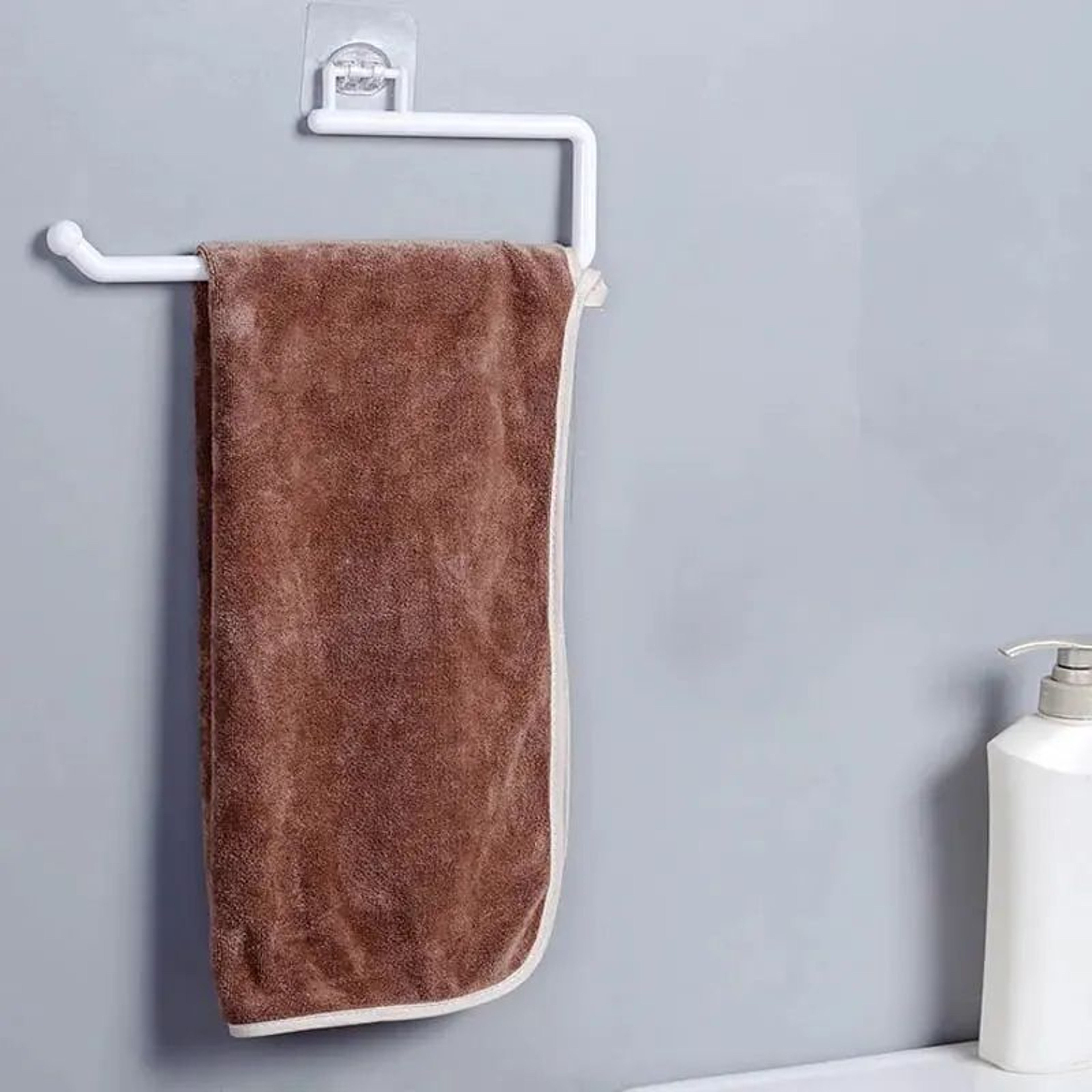 PunchFree Wall Mounted Paper Towel And Toilet Roll Holder 2