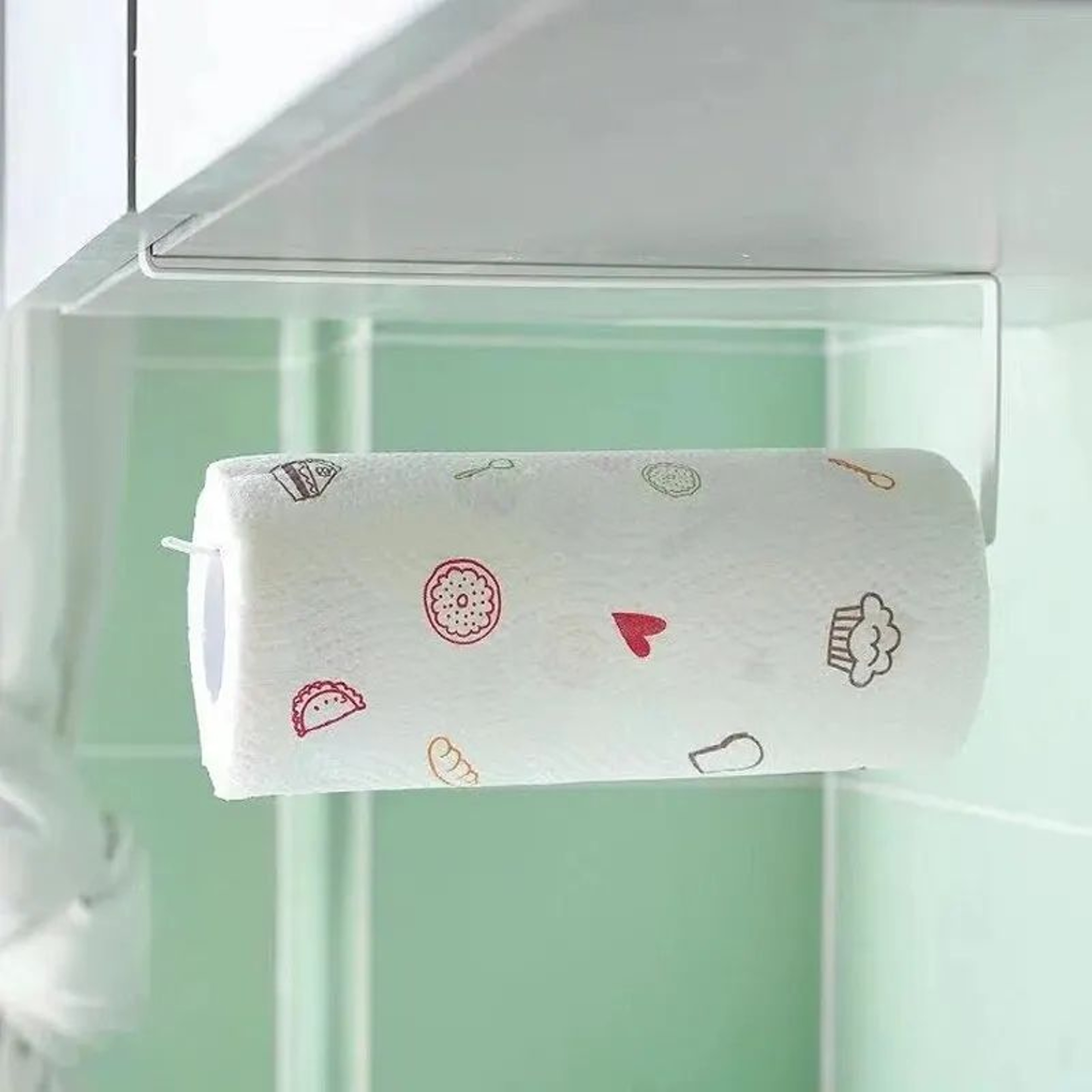NoPunch Paper Roll And Cling Film Storage Rack 3